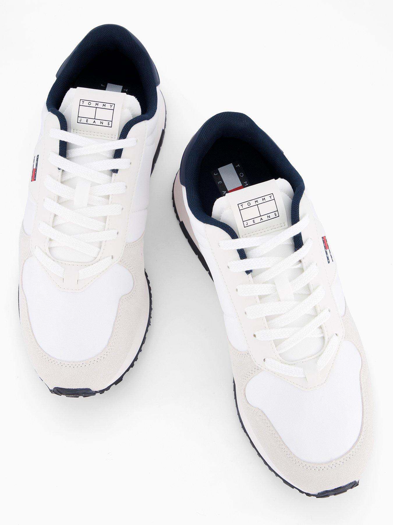 Image 3 of 7 of Tommy Jeans Eva Leather Runner Trainer - White