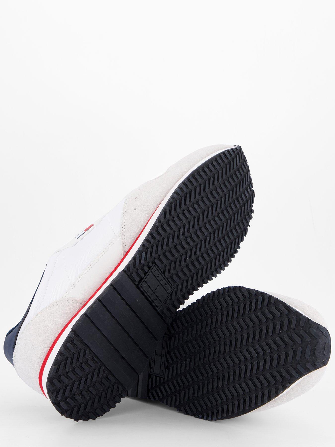 Image 4 of 7 of Tommy Jeans Eva Leather Runner Trainer - White