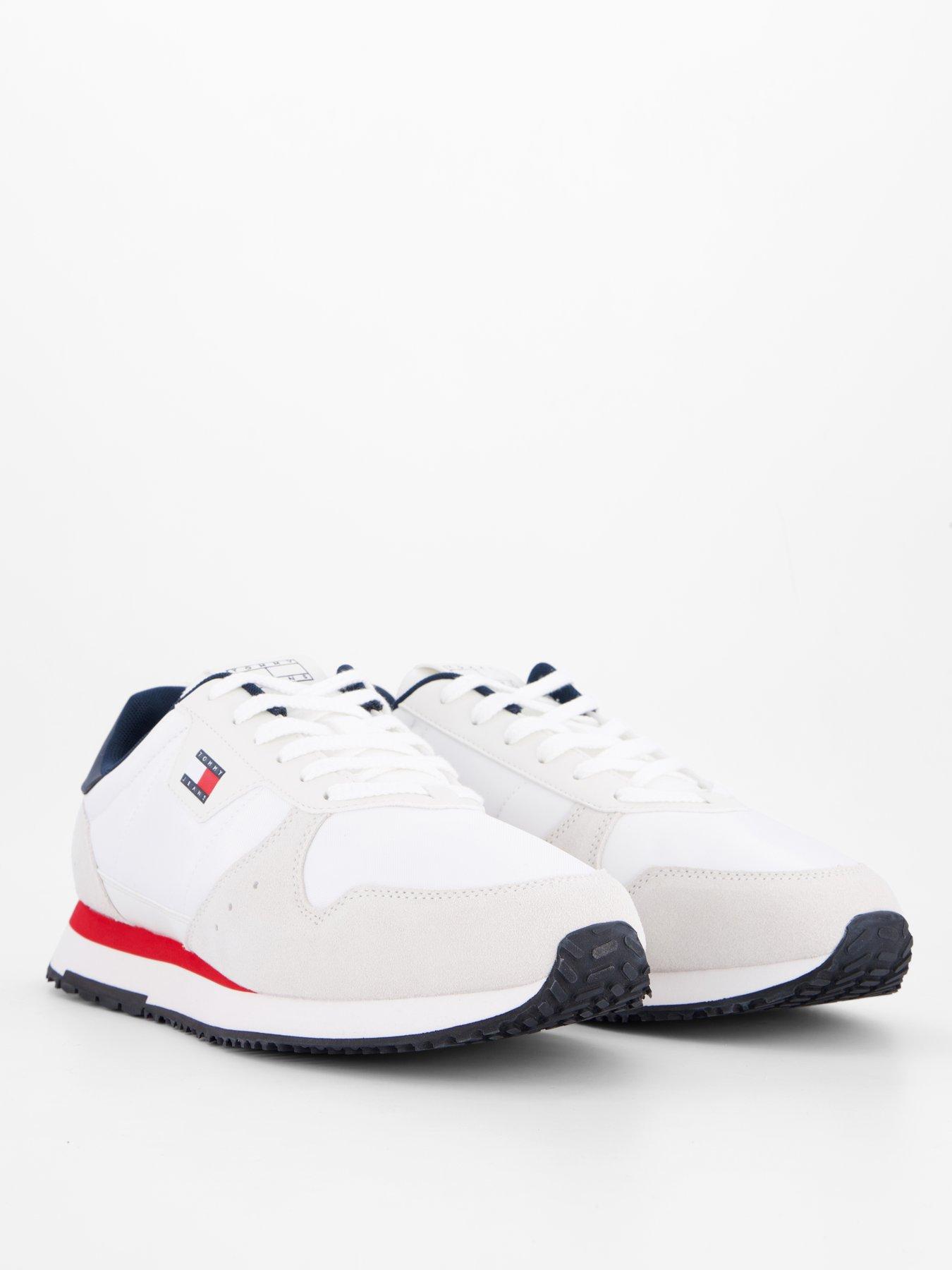 Image 6 of 7 of Tommy Jeans Eva Leather Runner Trainer - White