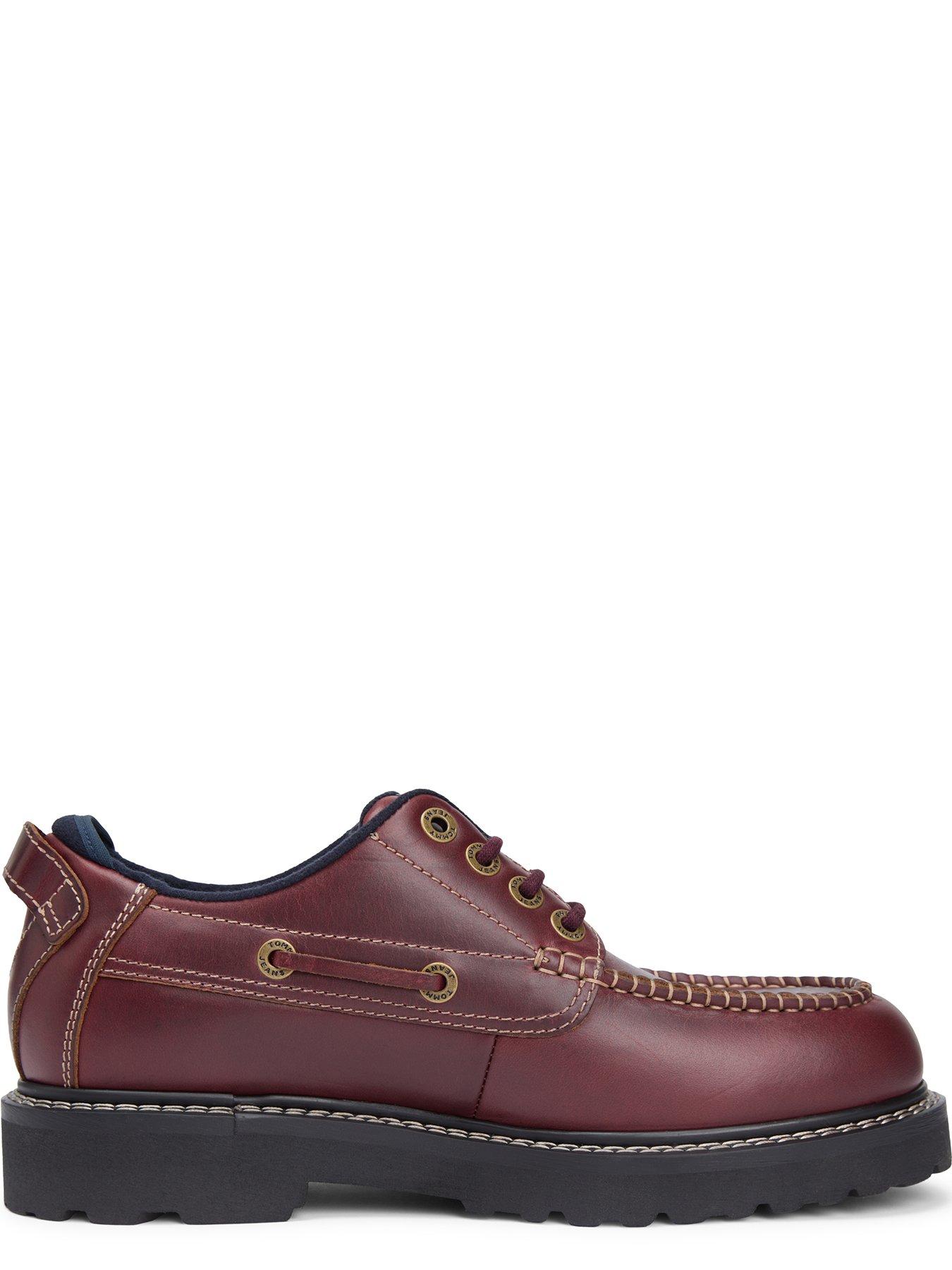 Image 5 of 7 of Tommy Jeans Archive '01 Leather Boat Shoe - Brown
