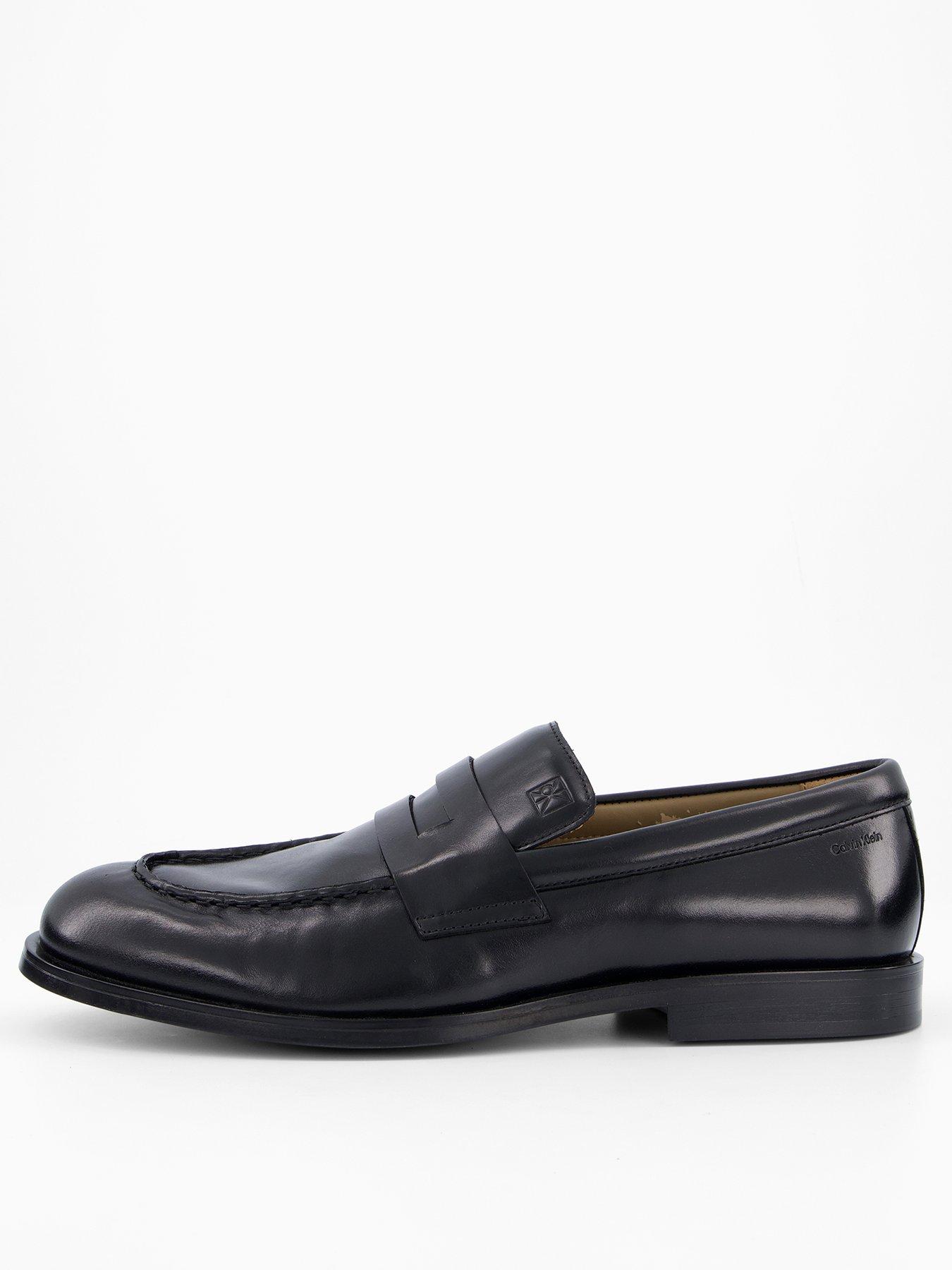 Image 1 of 7 of Calvin Klein Mosesess Rubber Penny Loafer - Black