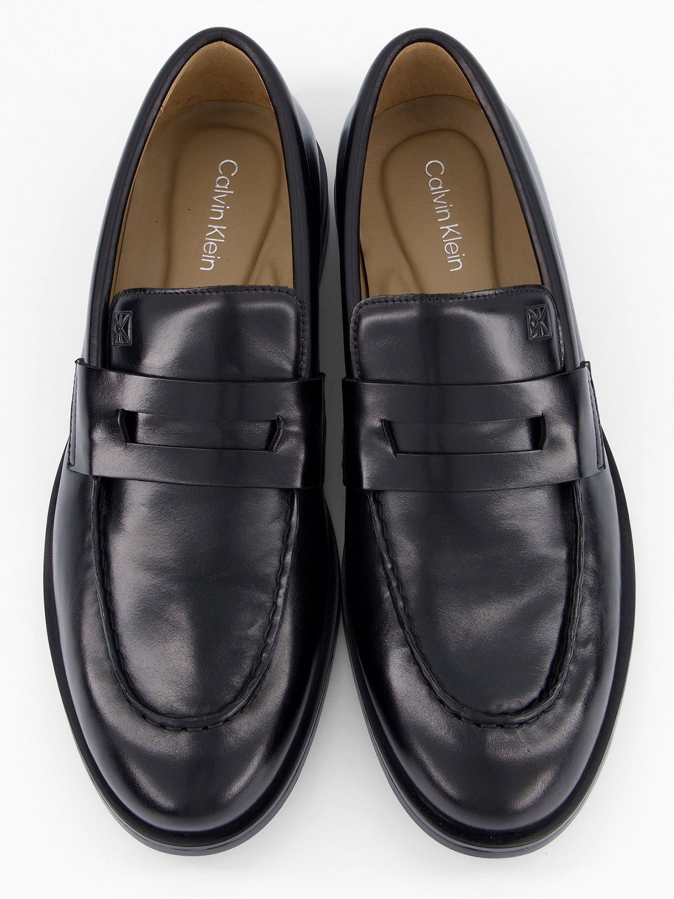 Image 3 of 7 of Calvin Klein Mosesess Rubber Penny Loafer - Black