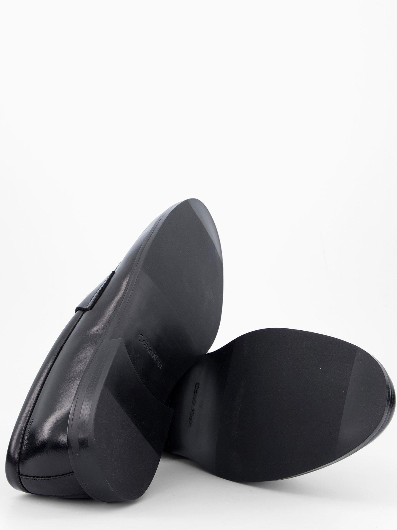 Image 4 of 7 of Calvin Klein Mosesess Rubber Penny Loafer - Black