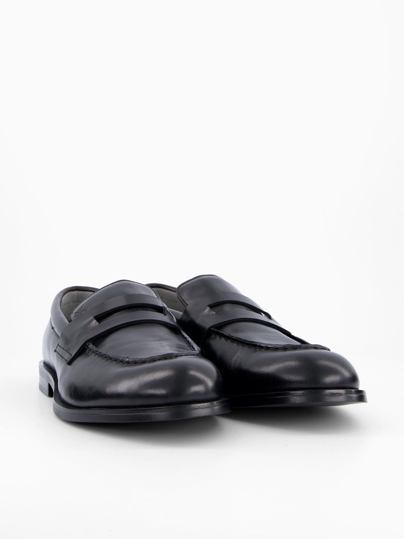 Image 6 of 7 of Calvin Klein Mosesess Rubber Penny Loafer - Black