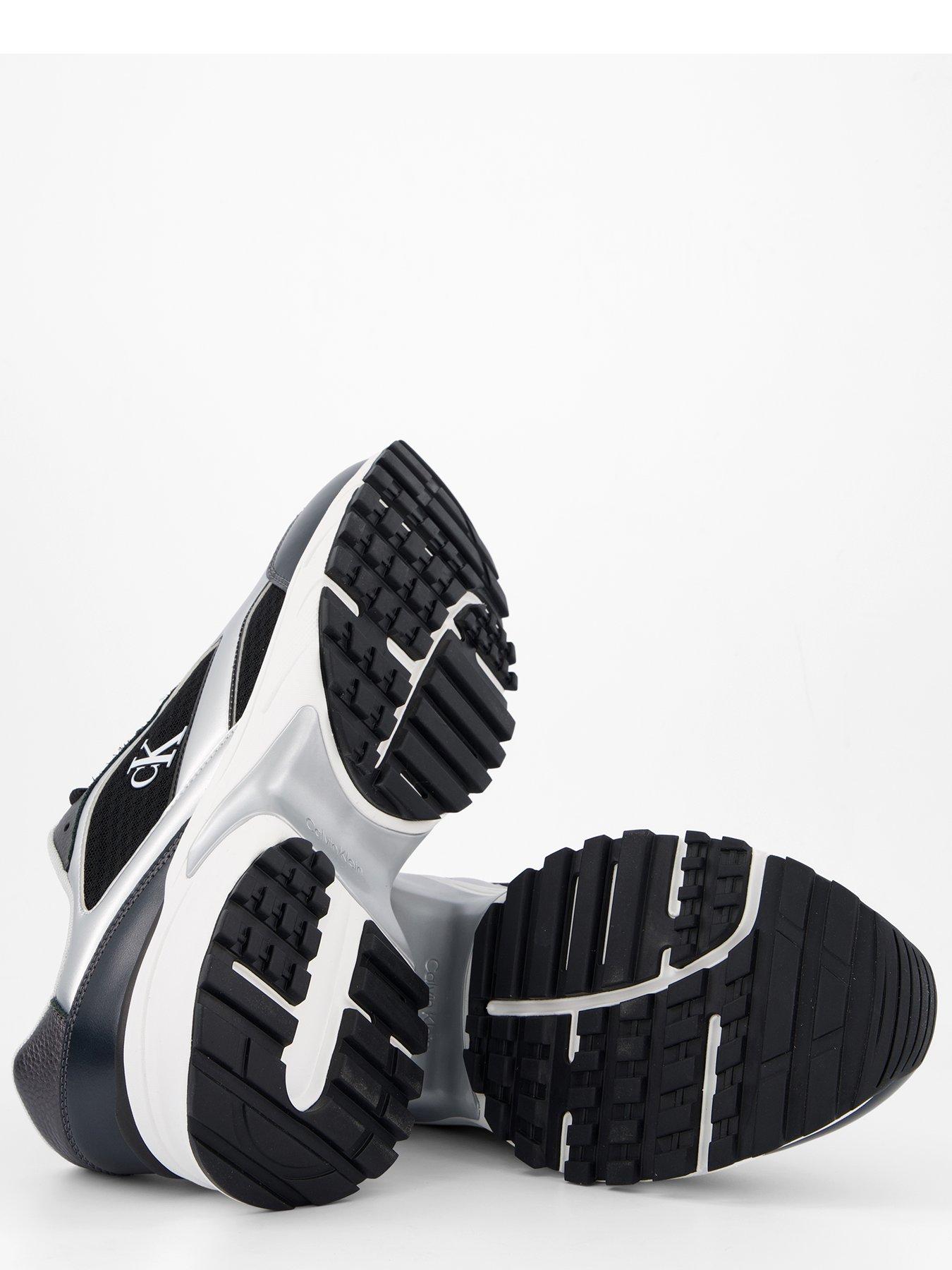 Image 4 of 6 of Calvin Klein Trailblazer Hike Runner Trainers - Black / White