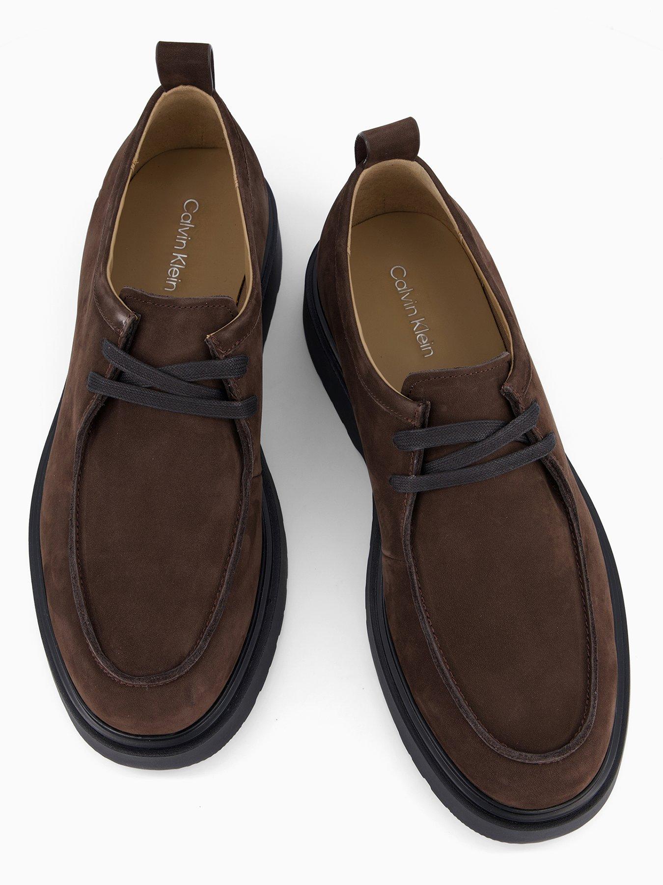 calvin-klein-jersey-combat-apron-suede-lace-up-shoes-brownoutfit