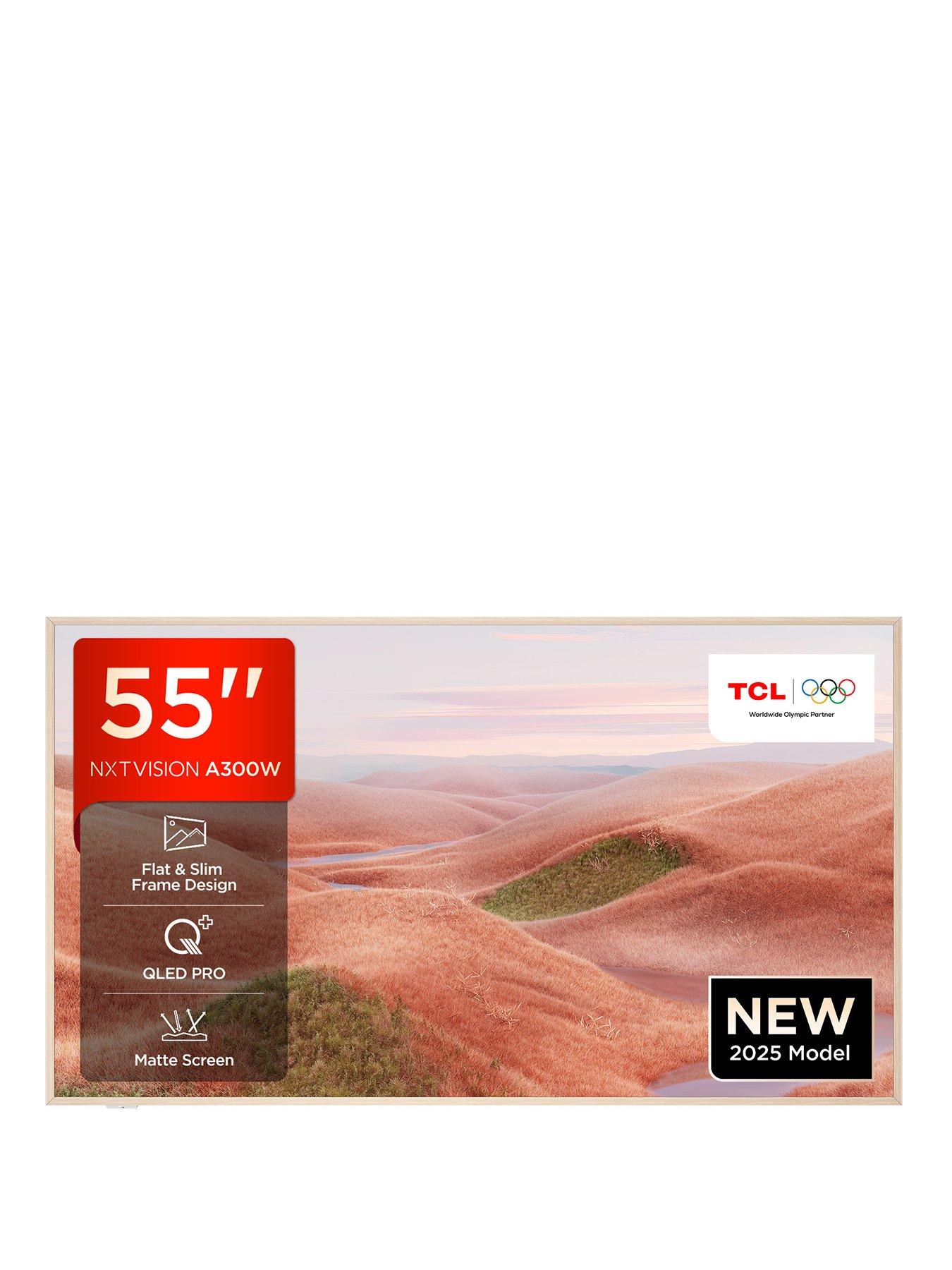 TCL 55A300W NXTVISION, 55 inch, QLED, 144Hz, Ai Art Matte Display with Dolby Atmos