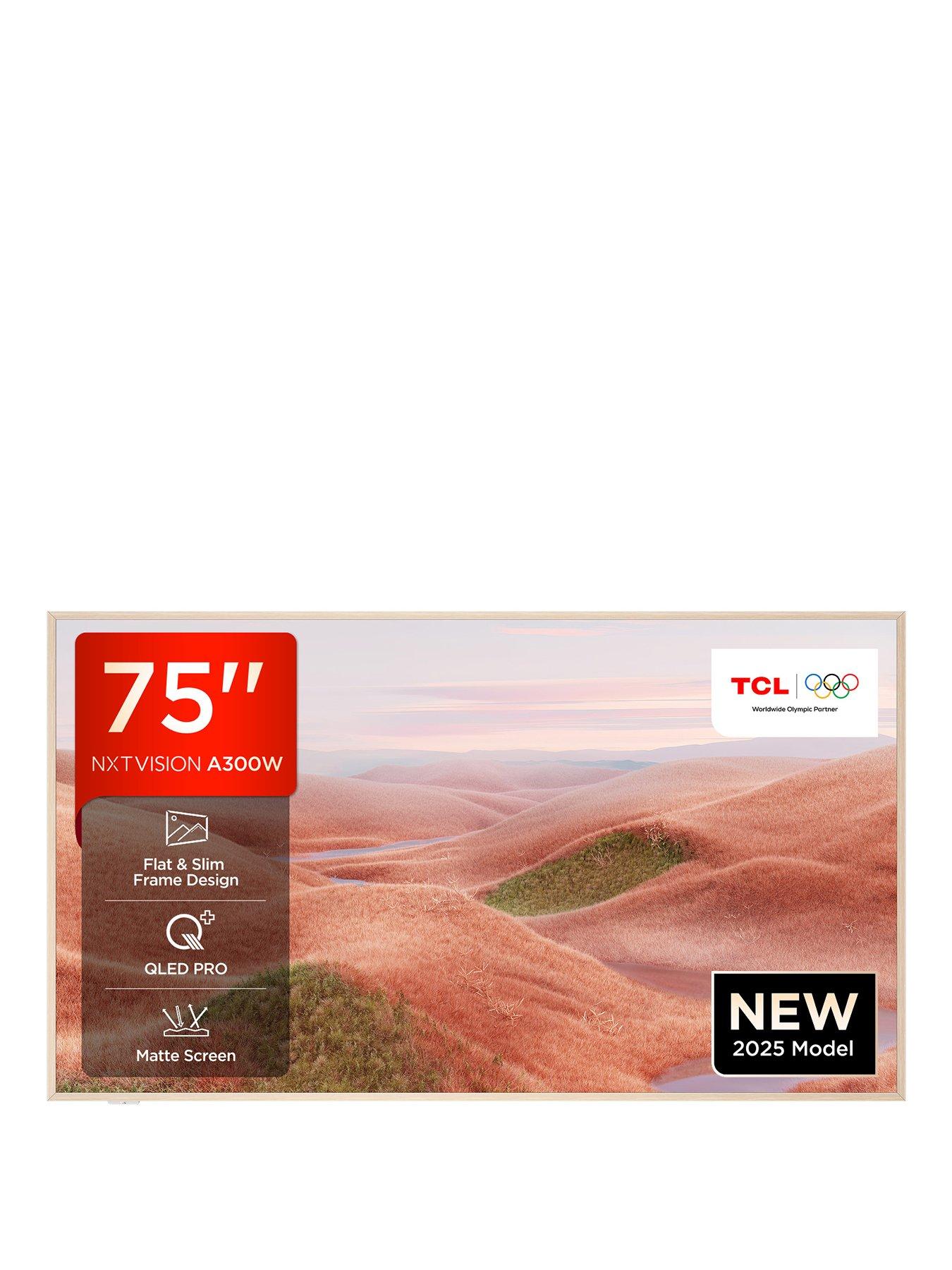 Image 1 of 7 of TCL 75A300W NXTVISION, 75 inch, QLED, 144Hz, Ai Art Matte Display with Dolby Atmos