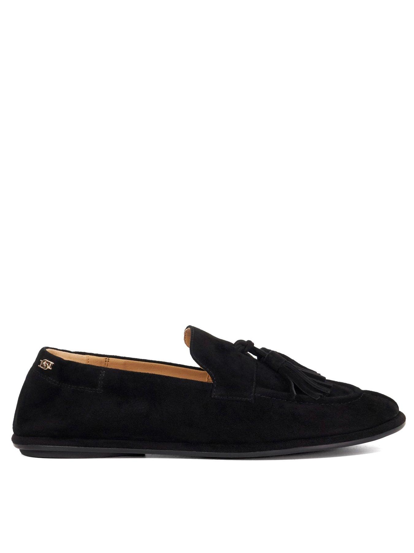 dune-london-grounding-suede-loafer-blackstillFront