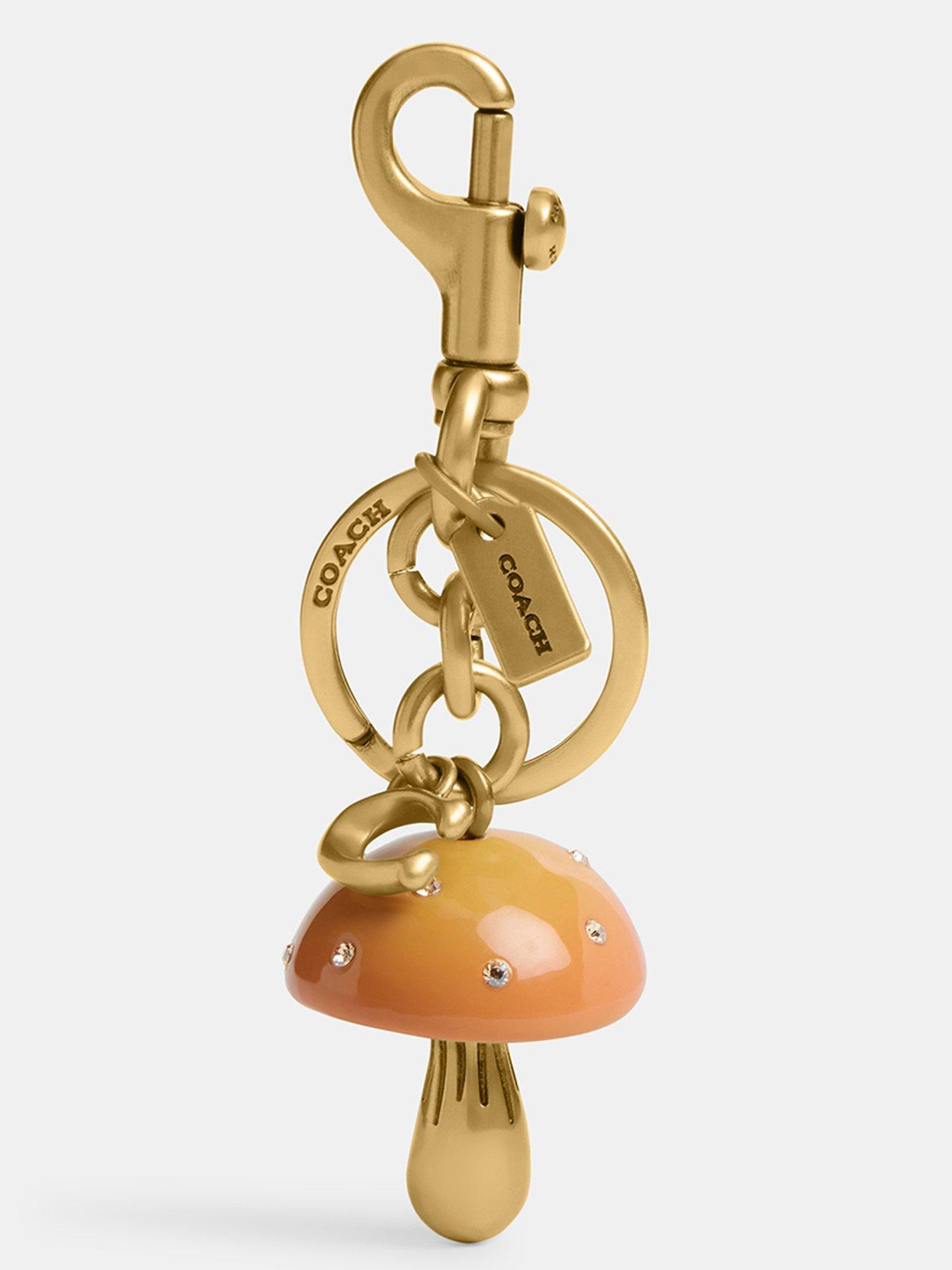COACH Resin Mushroom Bag Charm - Brass
