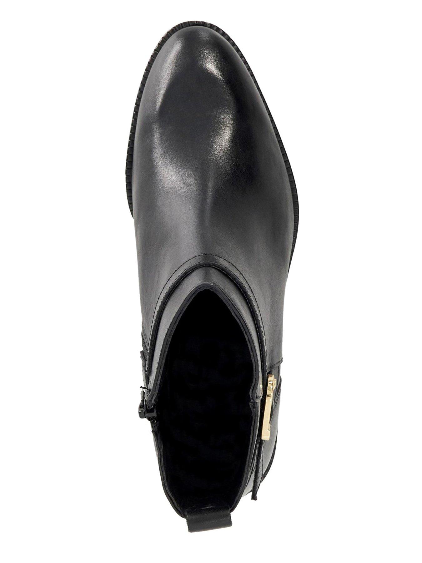 Image 5 of 6 of Dune London Pemma Brogue Leather Ankle Boot - Black