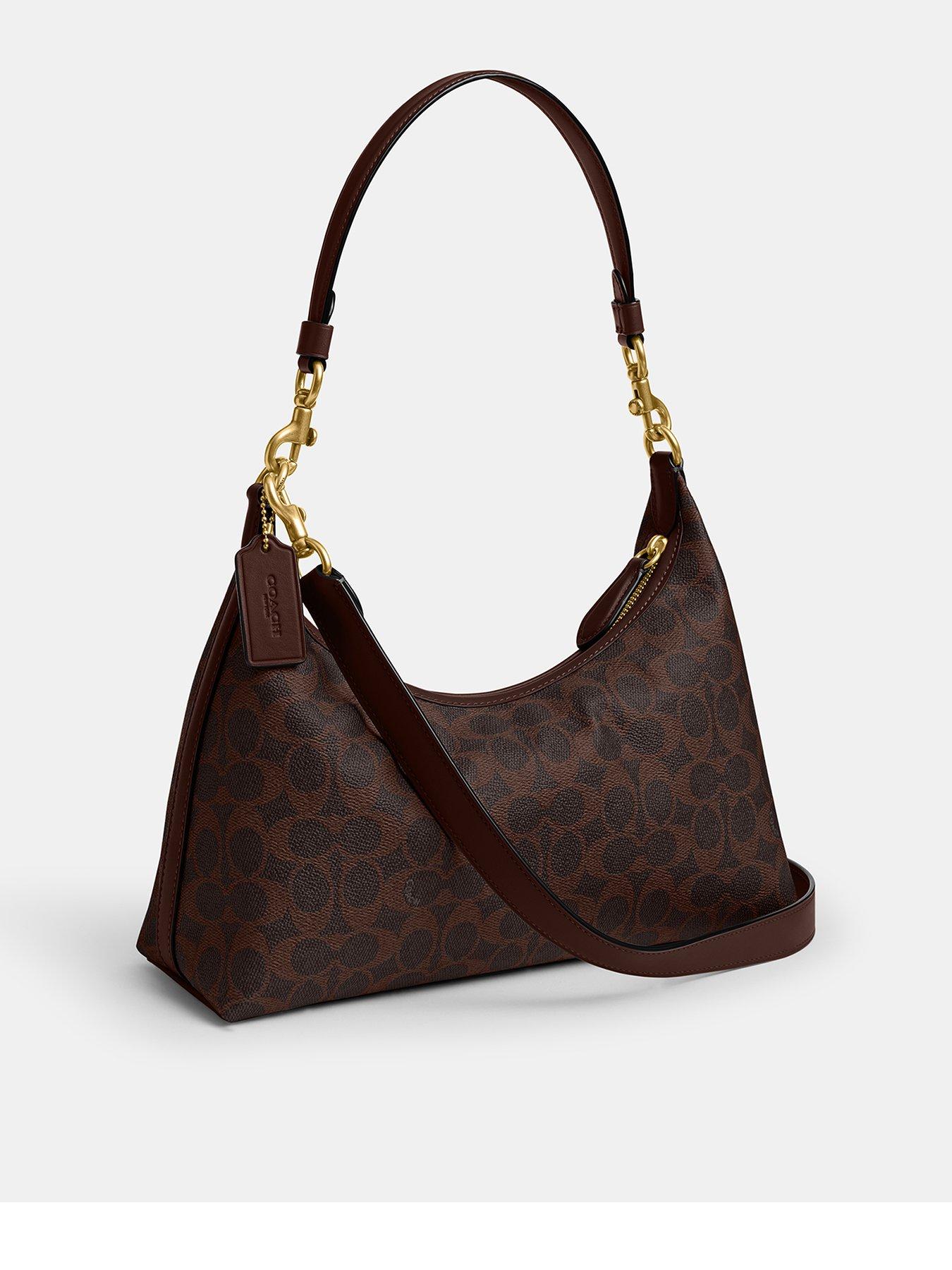 Image 2 of 3 of COACH Coated Canvas Signature Juliet Shoulder Bag - Brown