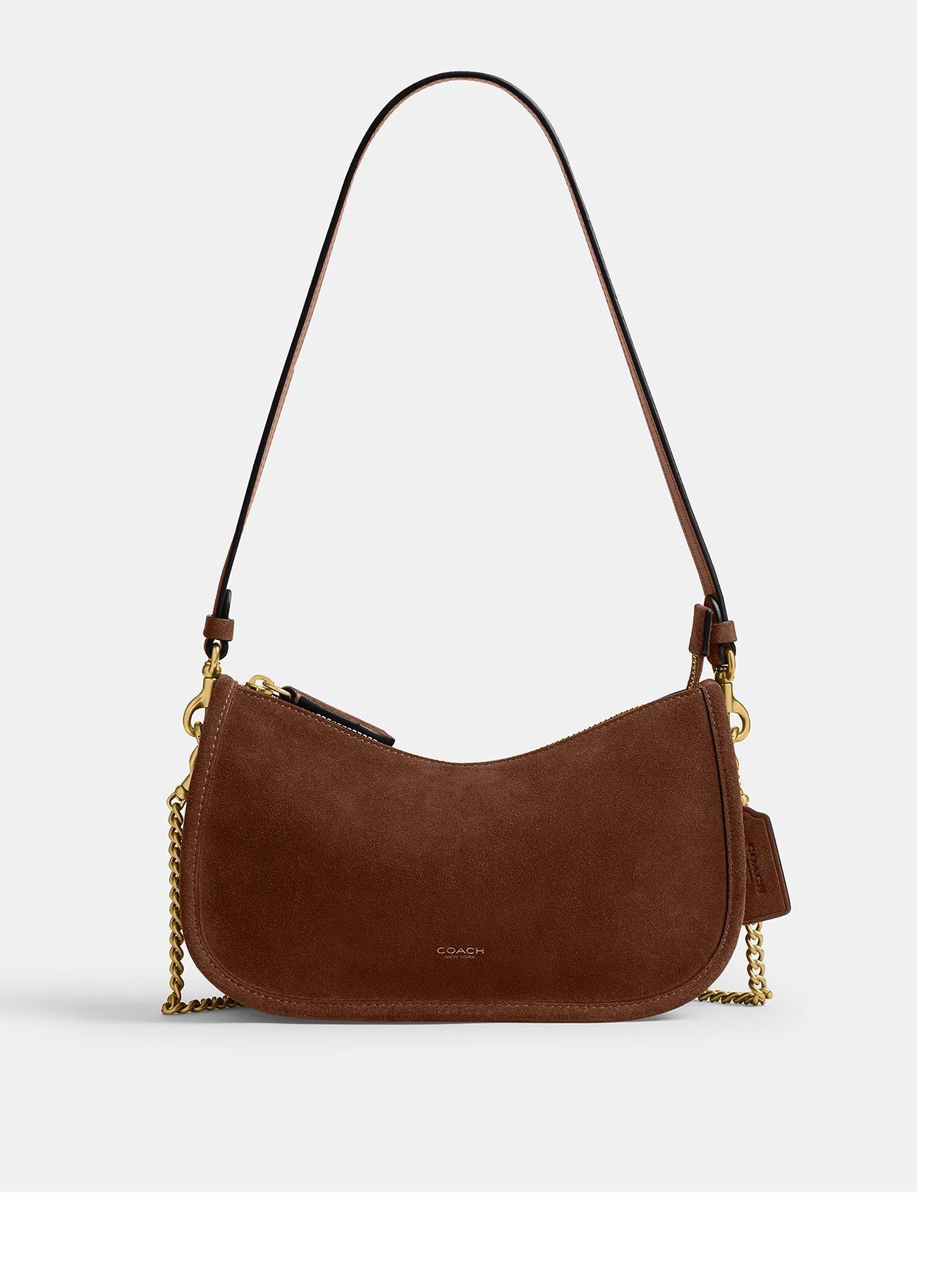 COACH Suede Waverly Bag - Brown