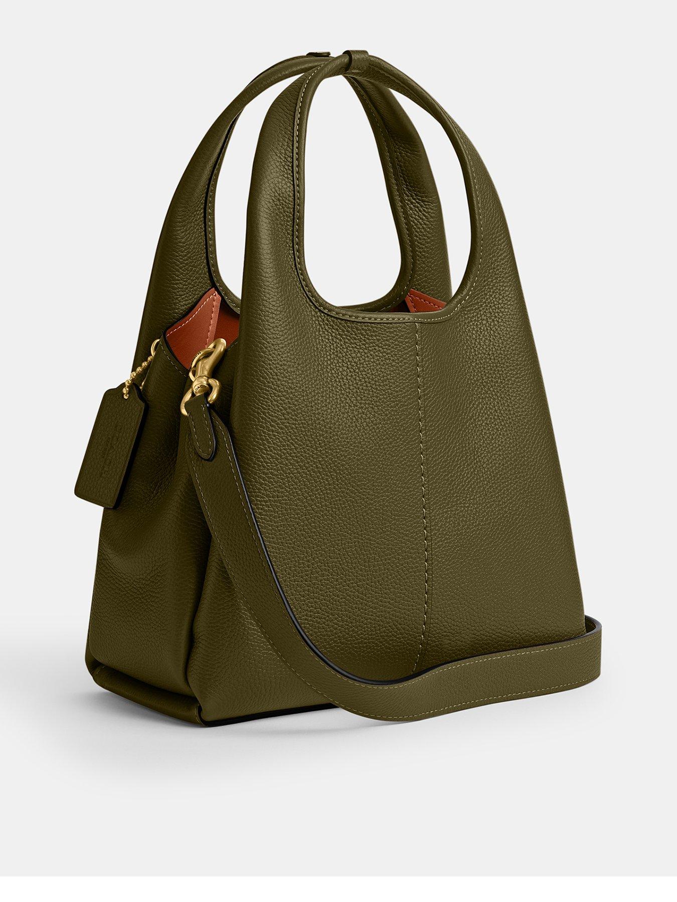 Image 2 of 4 of COACH Polished Pebble Leather Lana Shoulder Bag 23 - Green