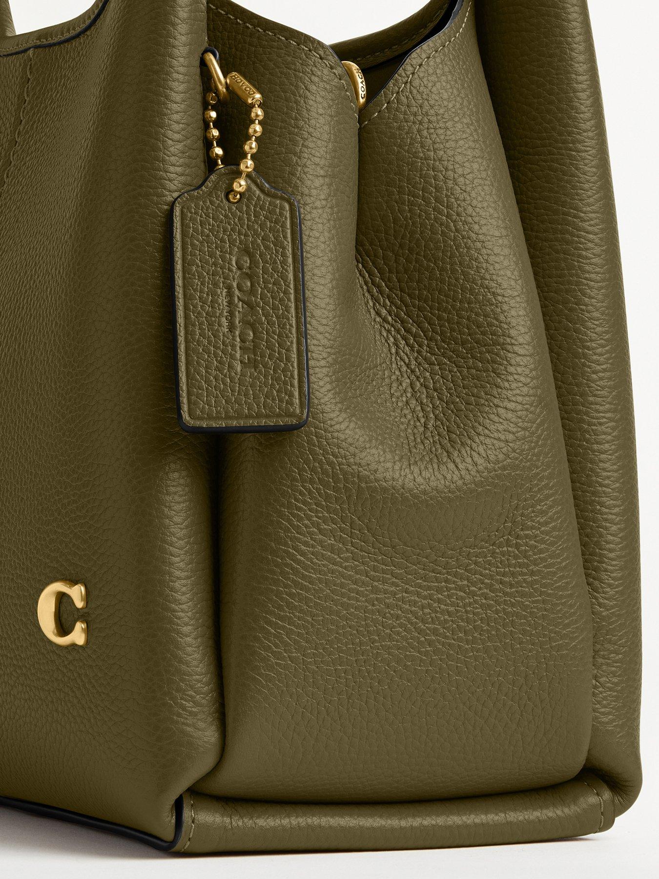 Image 3 of 4 of COACH Polished Pebble Leather Lana Shoulder Bag 23 - Green