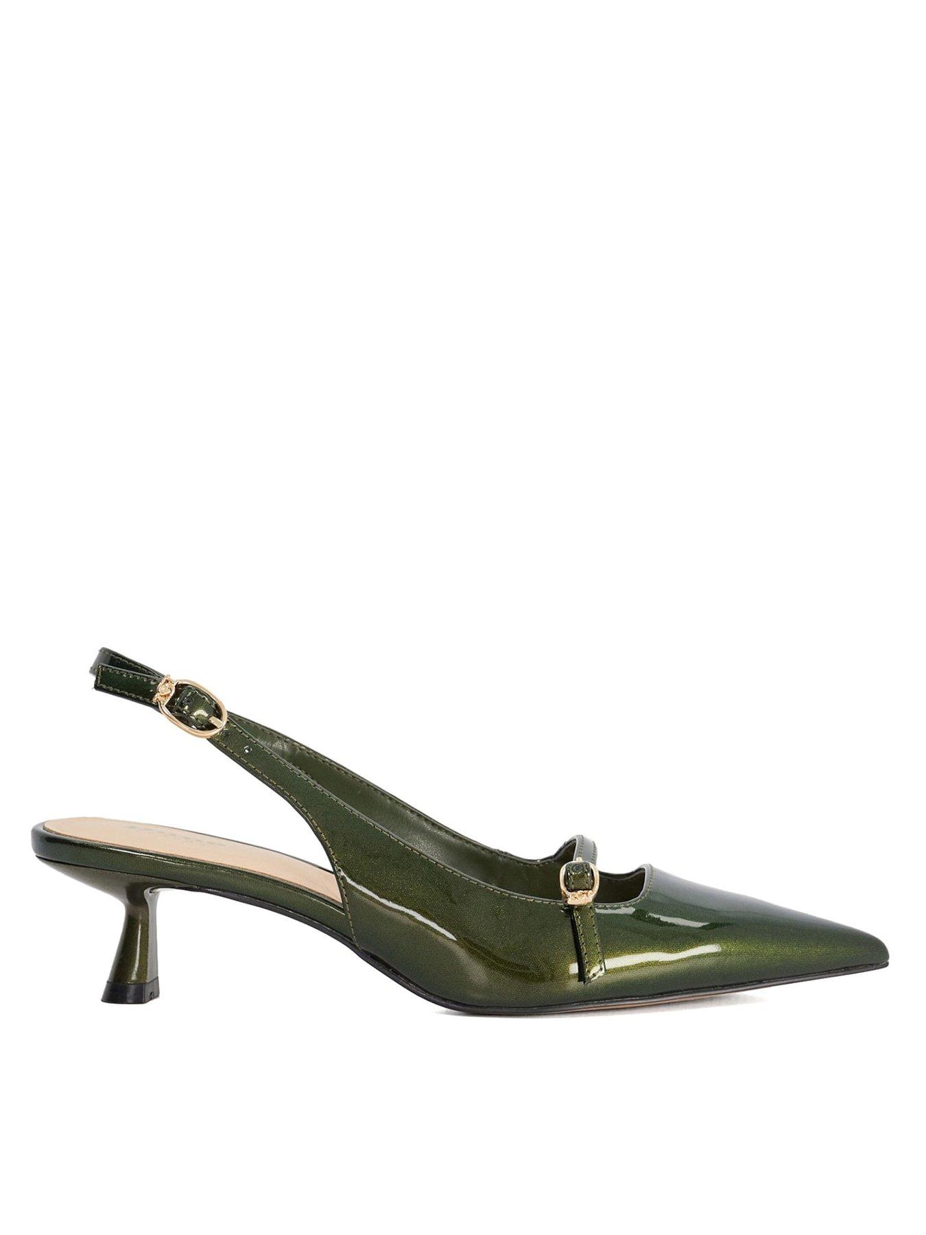 Dune London Deserved Slingback Heel - Green