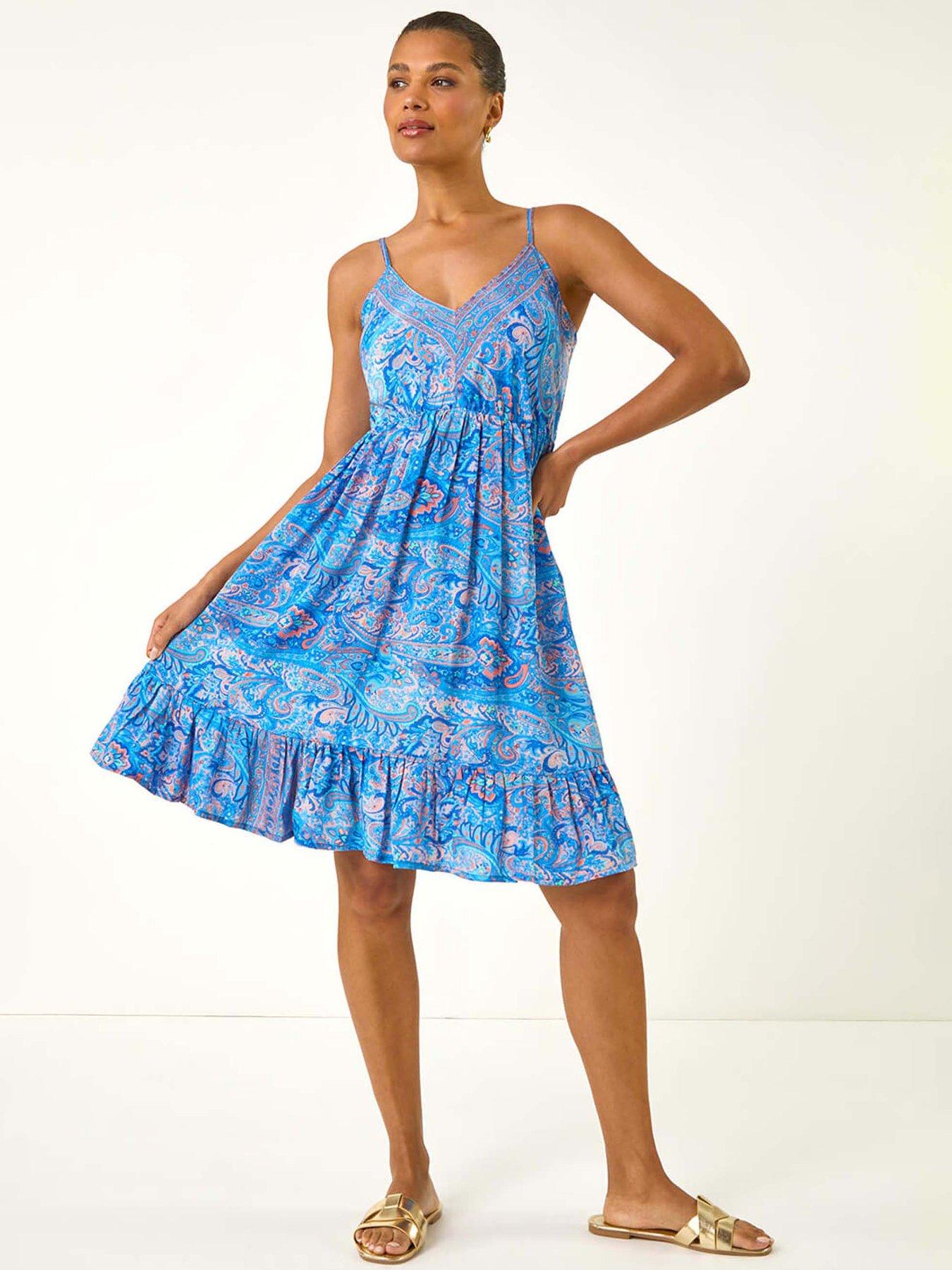 roman-paisley-print-strap-frill-dress-blueback