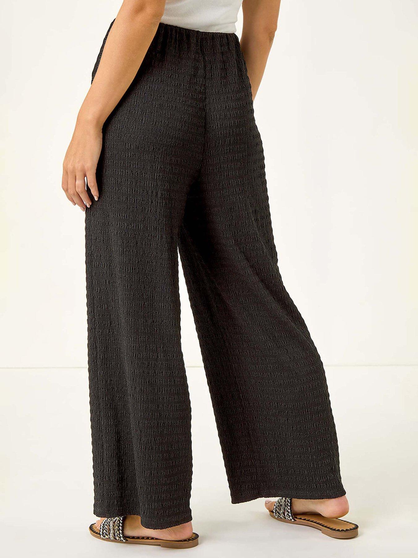 roman-petite-textured-stretch-trouser-blackstillFront