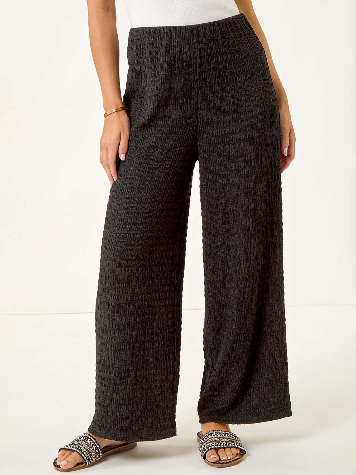 roman-petite-textured-stretch-trouser-blackoutfit