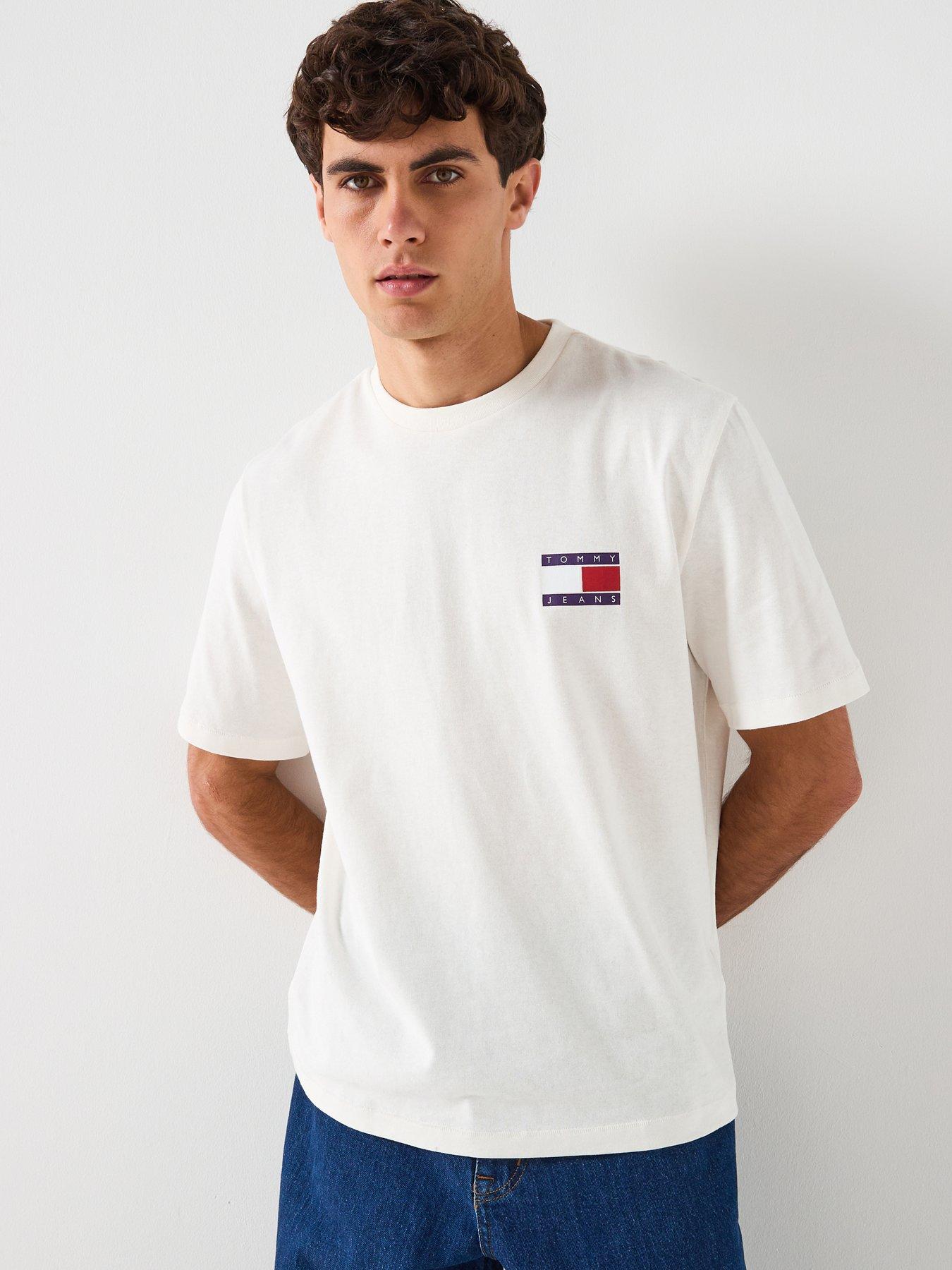 Image 1 of 6 of Tommy Jeans 90s Peaks Backprint T-Shirt - White