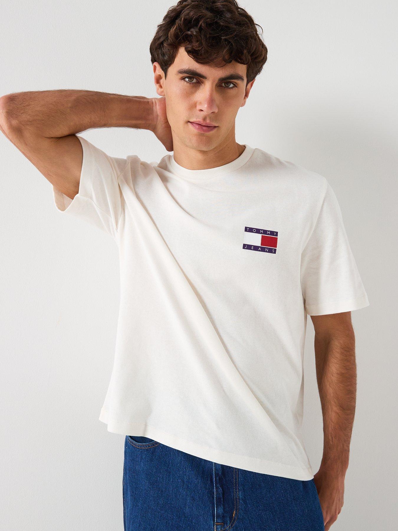 Image 4 of 6 of Tommy Jeans 90s Peaks Backprint T-Shirt - White