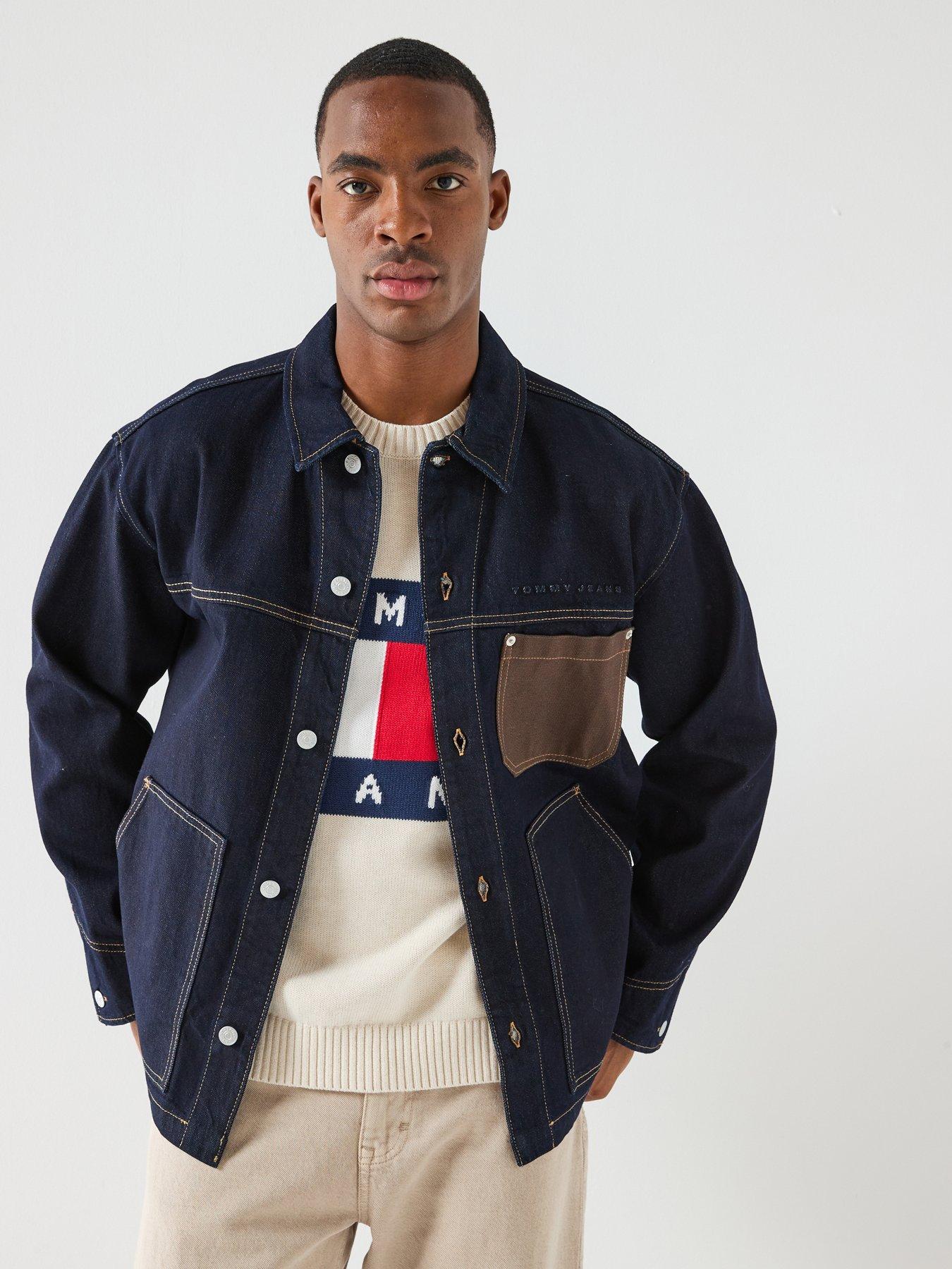 Tommy Jeans Chore Denim Jacket - Dark Blue