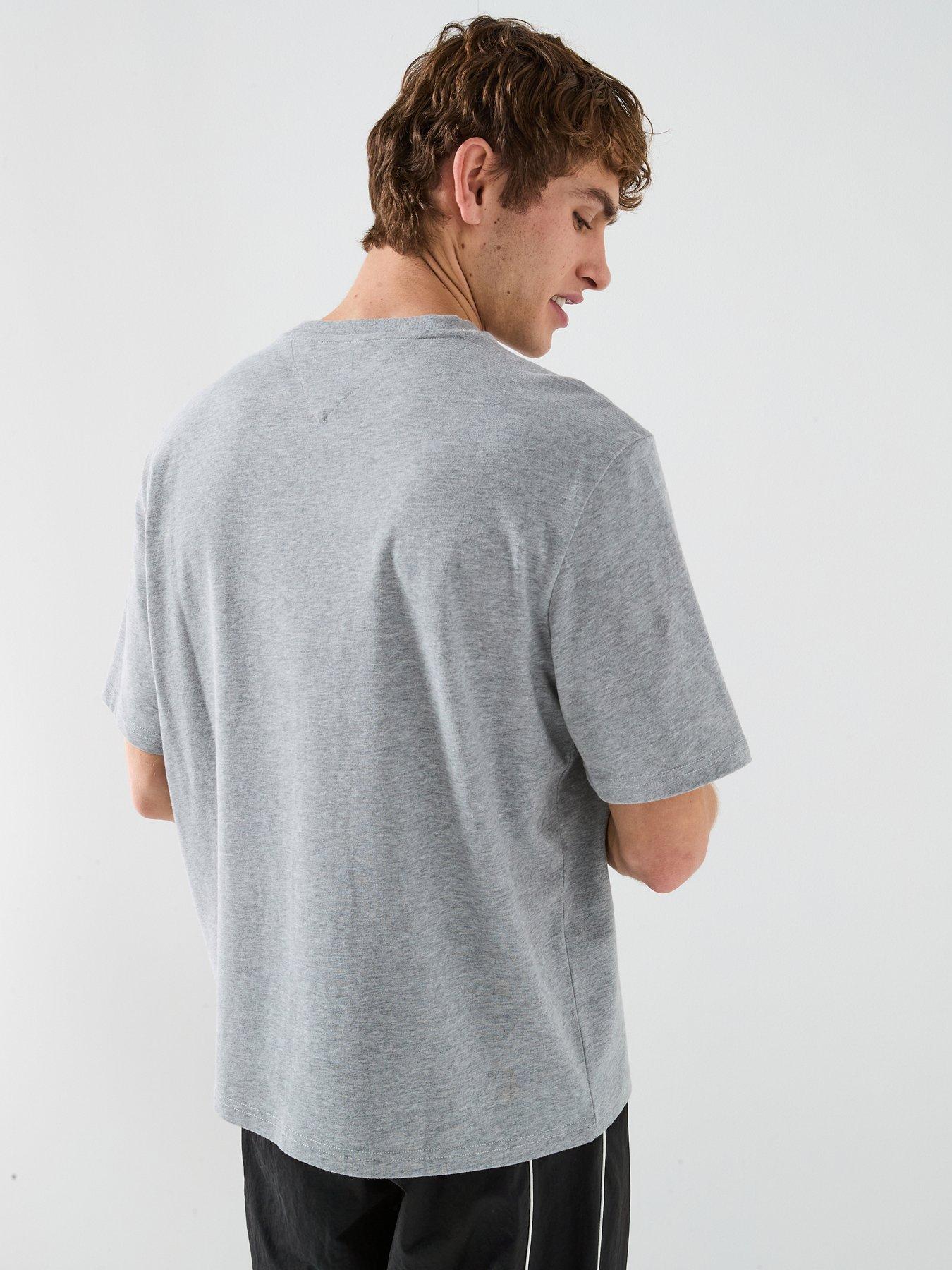 Image 2 of 5 of Tommy Jeans Tommy Jeans 90s Distressed Flag T-shirt - Grey