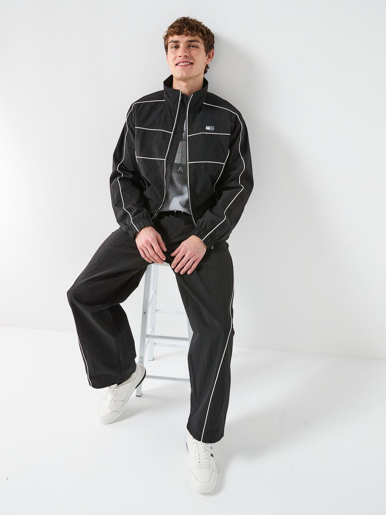 Image 3 of 5 of Tommy Jeans Tommy Jeans Theo Parachute Track Trousers - Black
