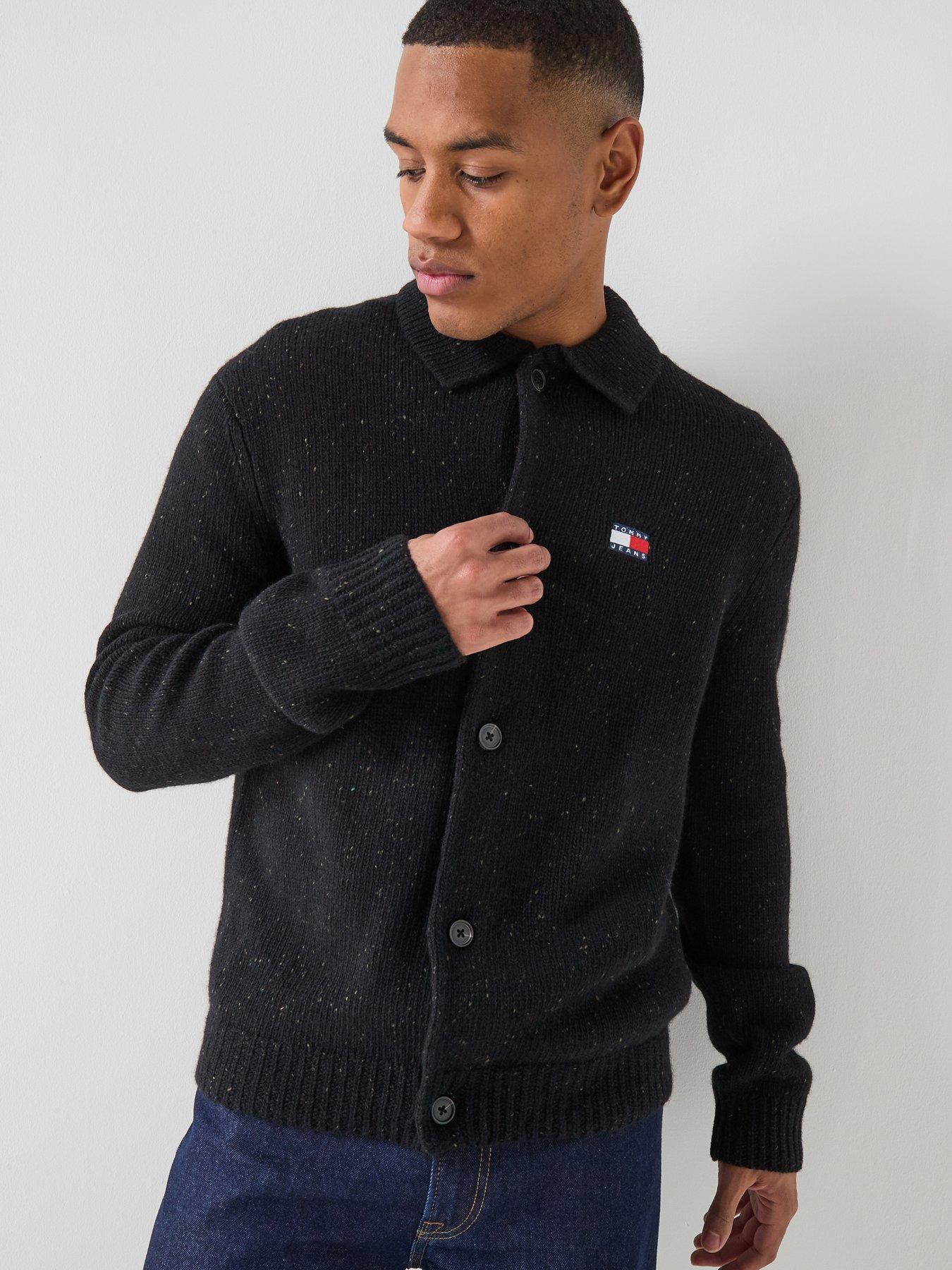 tommy-jeans-knitted-cardigan-with-badge-black