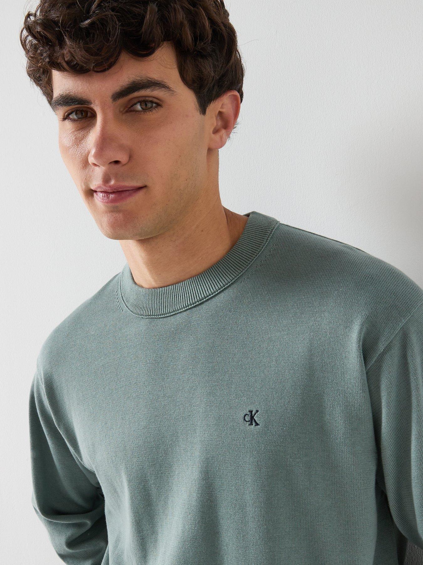 calvin-klein-jeans-crew-neck-sweatshirt-greenoutfit
