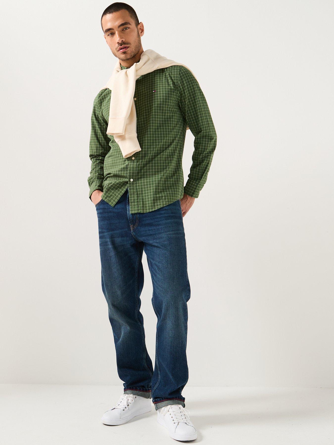 tommy-hilfiger-tattersall-check-poplin-regular-fit-shirt-greenback