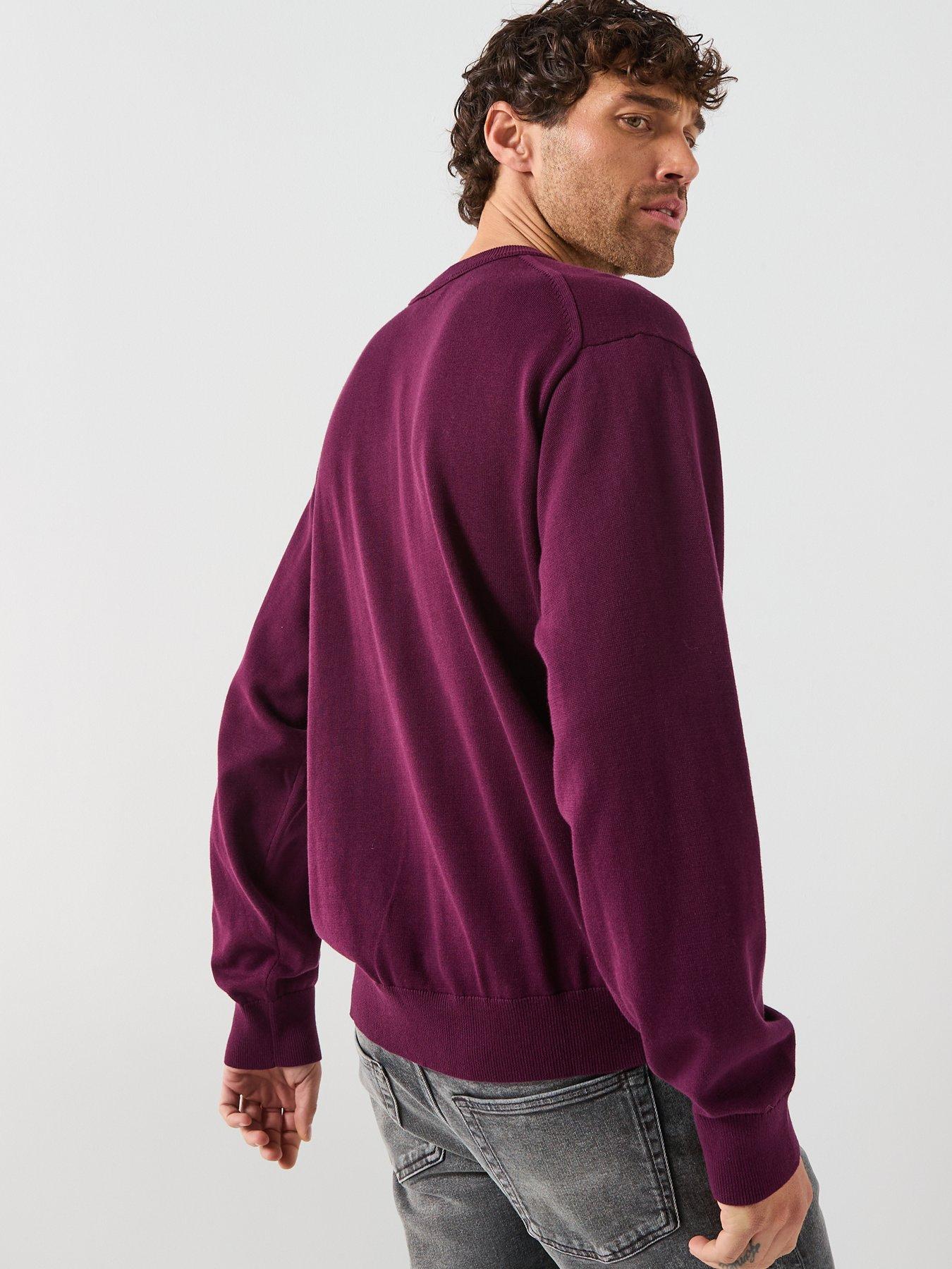 calvin-klein-relaxed-crew-sweatshirt-dark-redstillFront