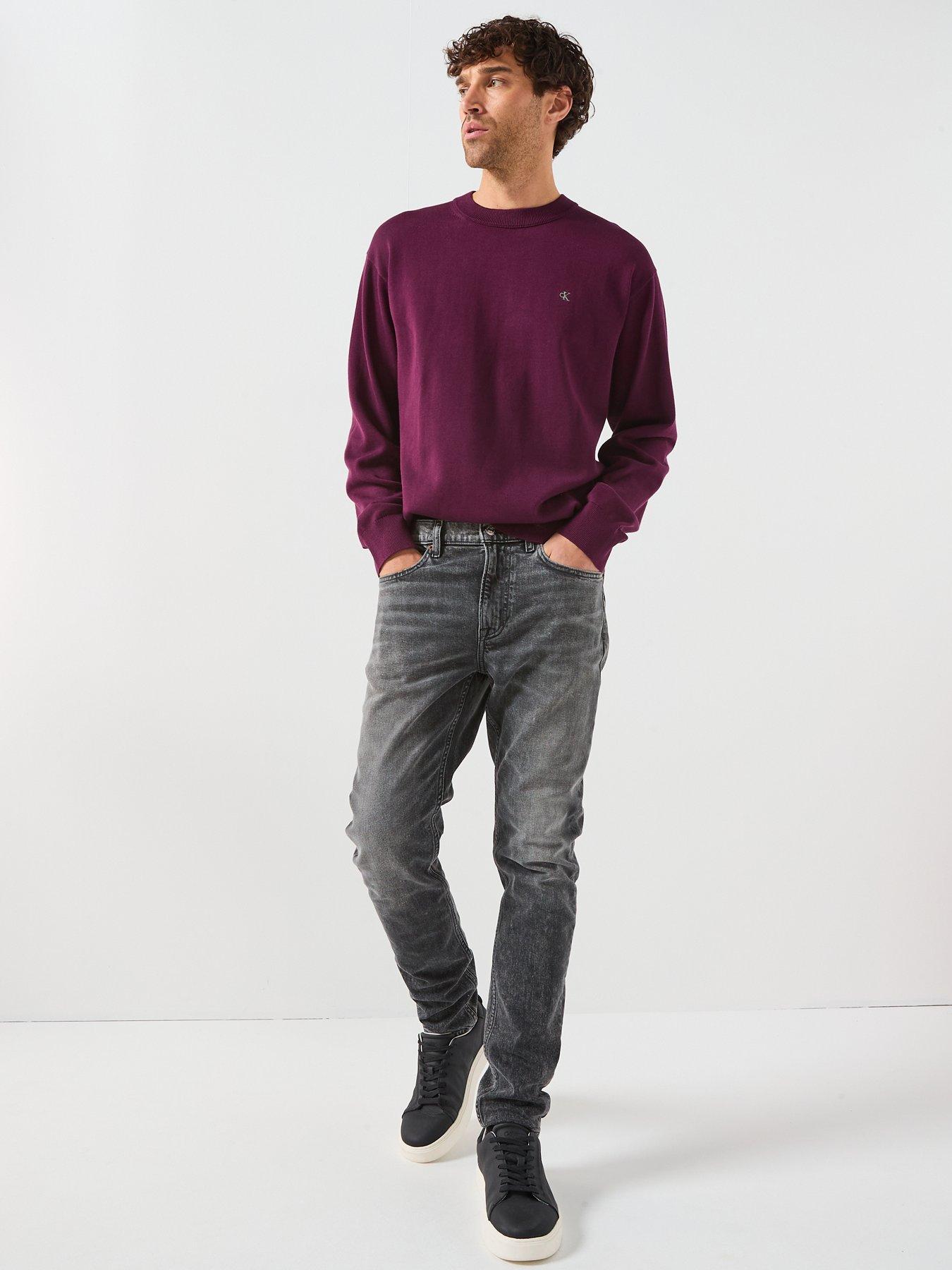 calvin-klein-relaxed-crew-sweatshirt-dark-redback