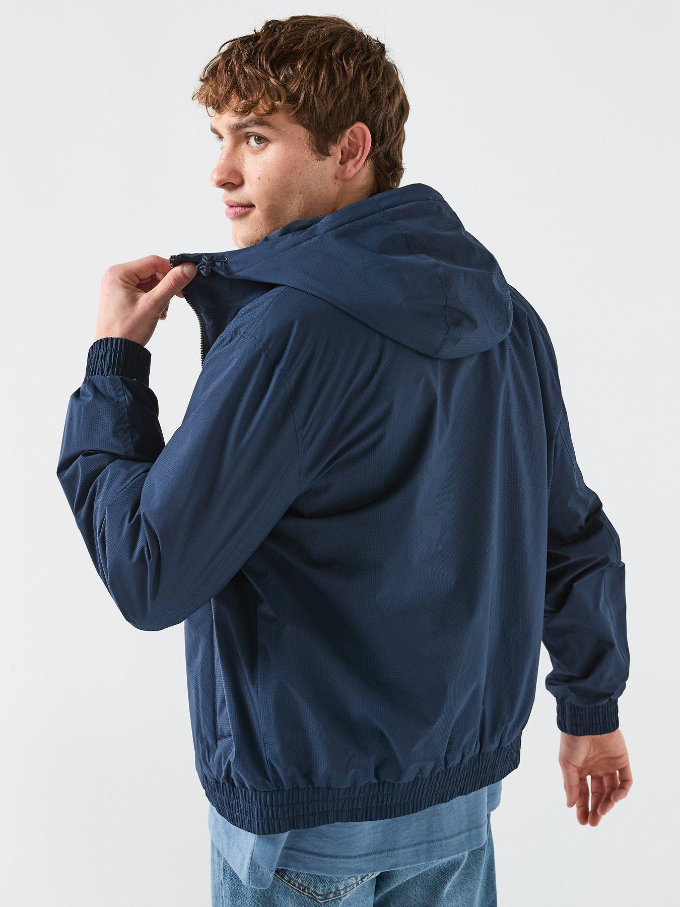 Image 2 of 6 of Calvin Klein Jeans Hooded Ripstop Harrington Jacket - Navy