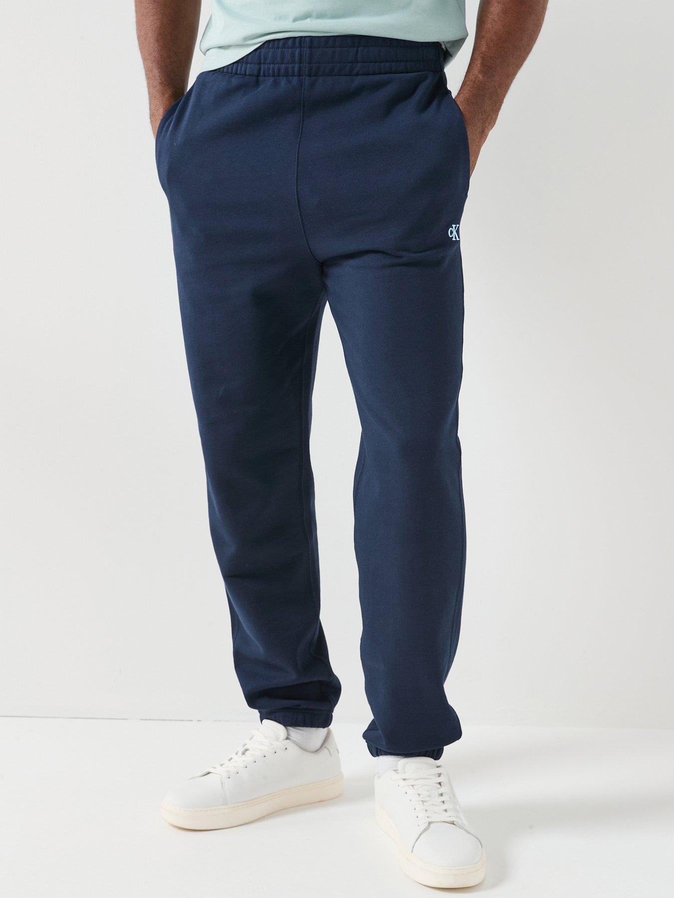 Calvin Klein Jeans Terry Monogram Cuff Joggers - Navy