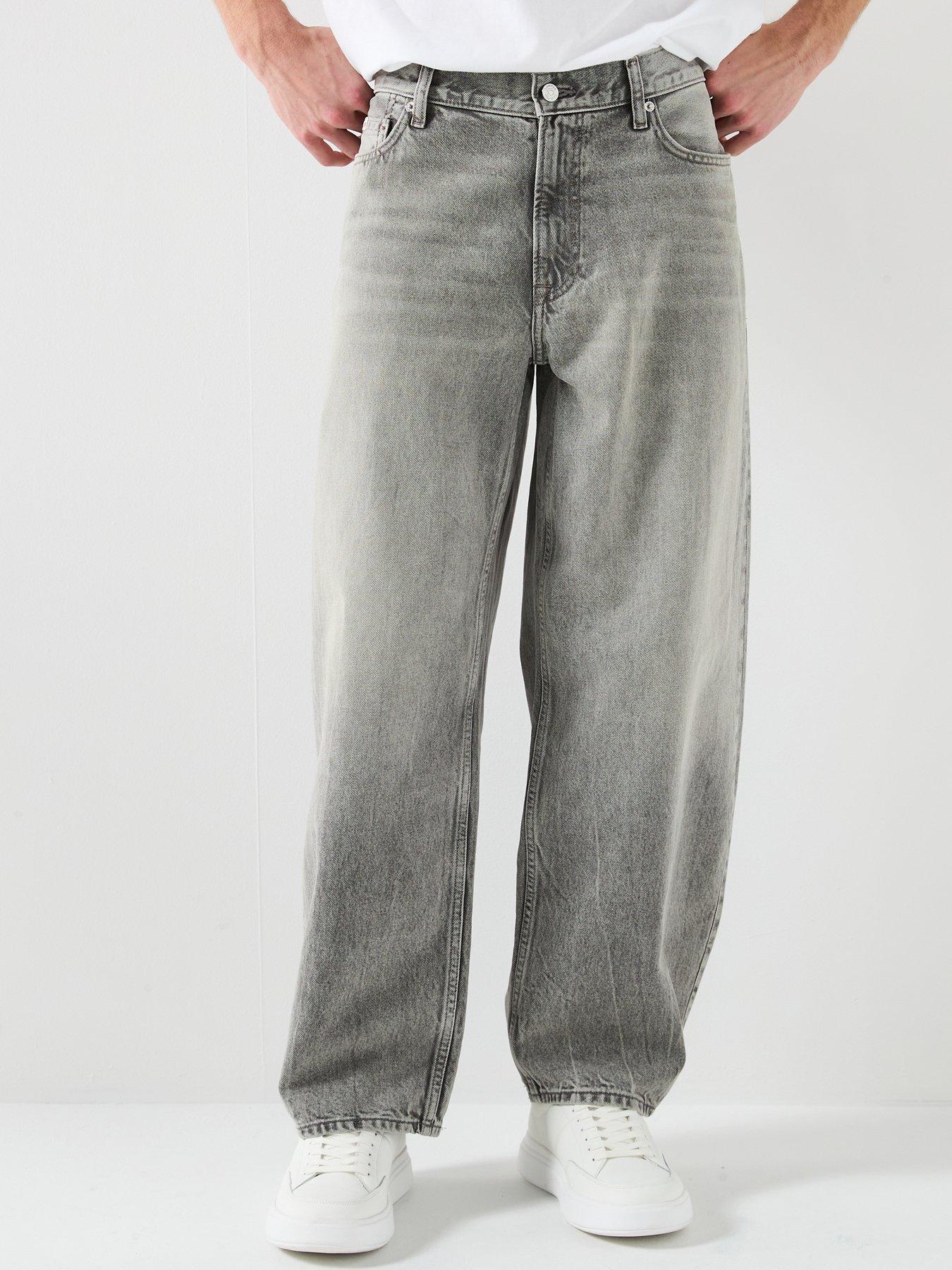 Calvin Klein Jeans Barrel Loose Fit Jeans - Grey