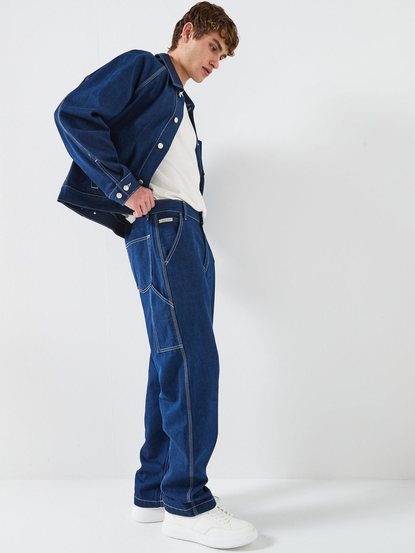 Image 5 of 6 of Calvin Klein Jeans Darted Carpenter Loose Fit - Dark Wash