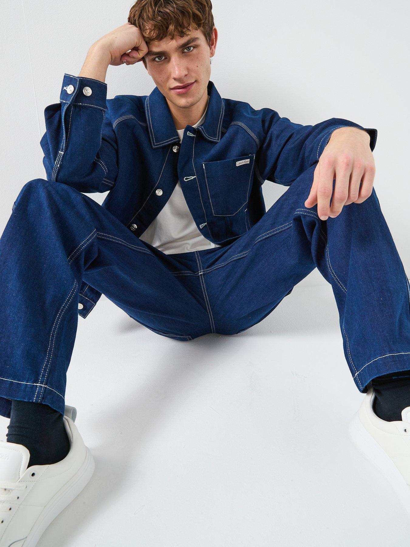 Image 6 of 6 of Calvin Klein Jeans Darted Carpenter Loose Fit - Dark Wash