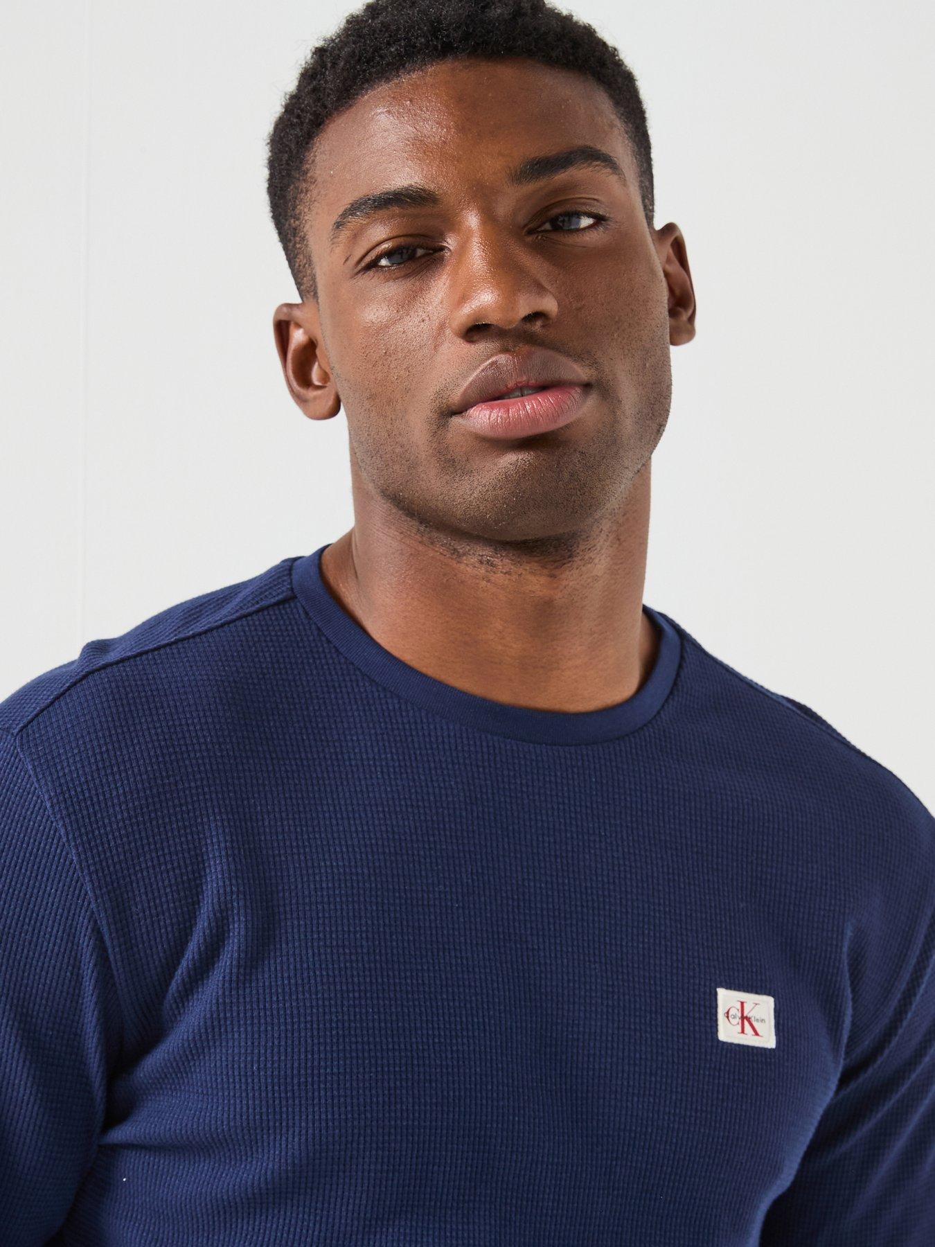 calvin-klein-jeans-long-sleeve-waffle-badge-t-shirt-navydetail