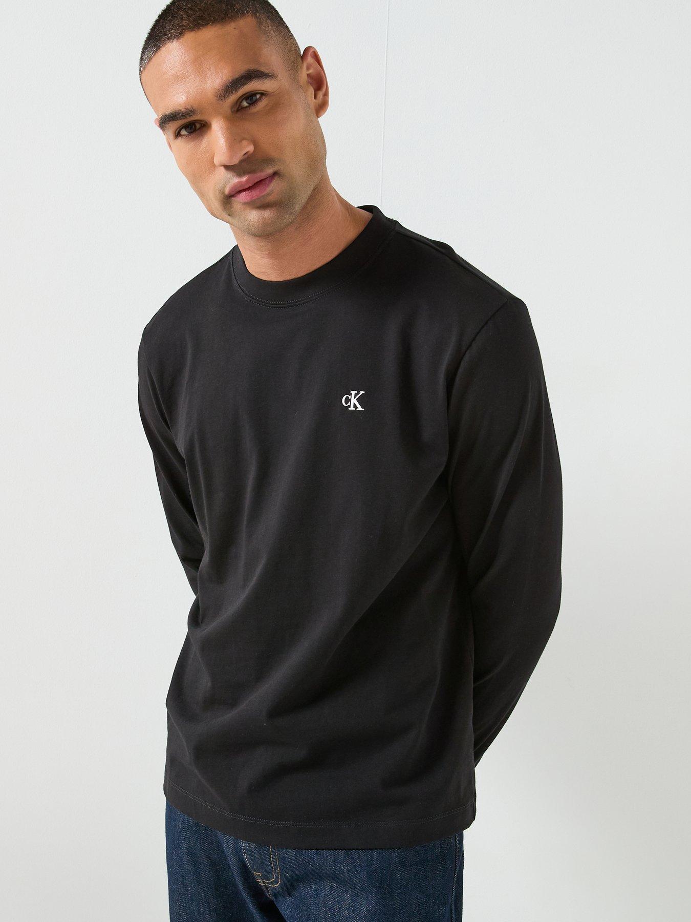 Calvin Klein Jeans Calvin Klein Jeans Long Sleeve Easy Monogram T-shirt - Black