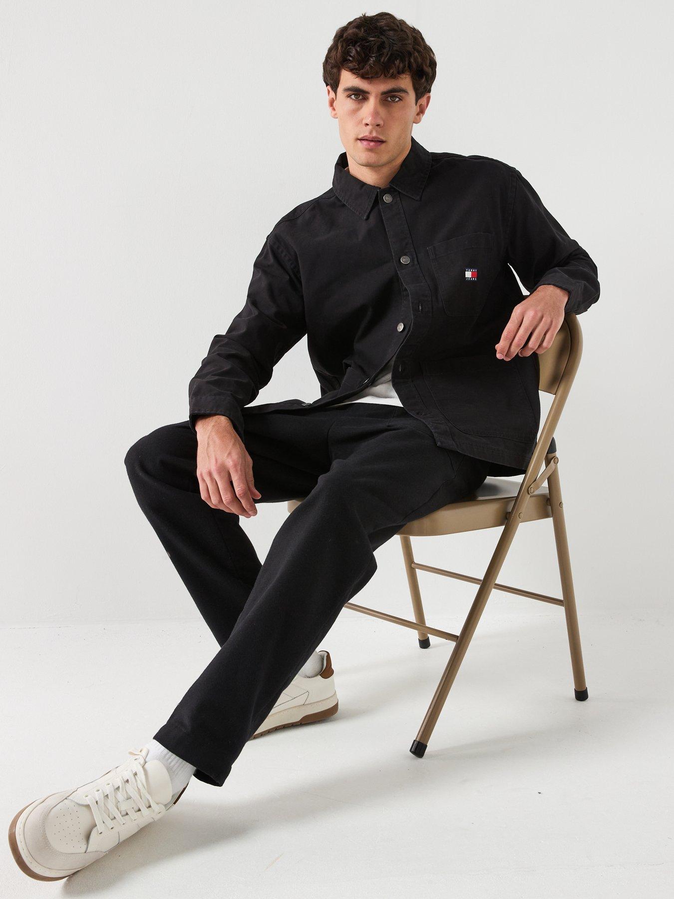 tommy-jeans-essential-overshirt-blackoutfit