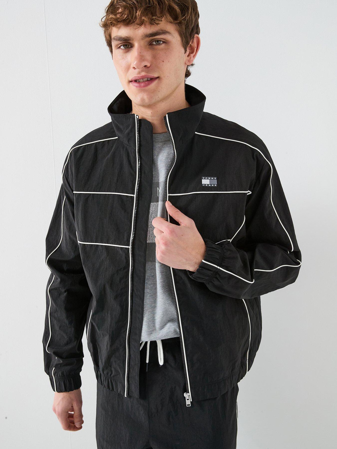 Tommy Jeans Piping Detail Flag Jacket - Black