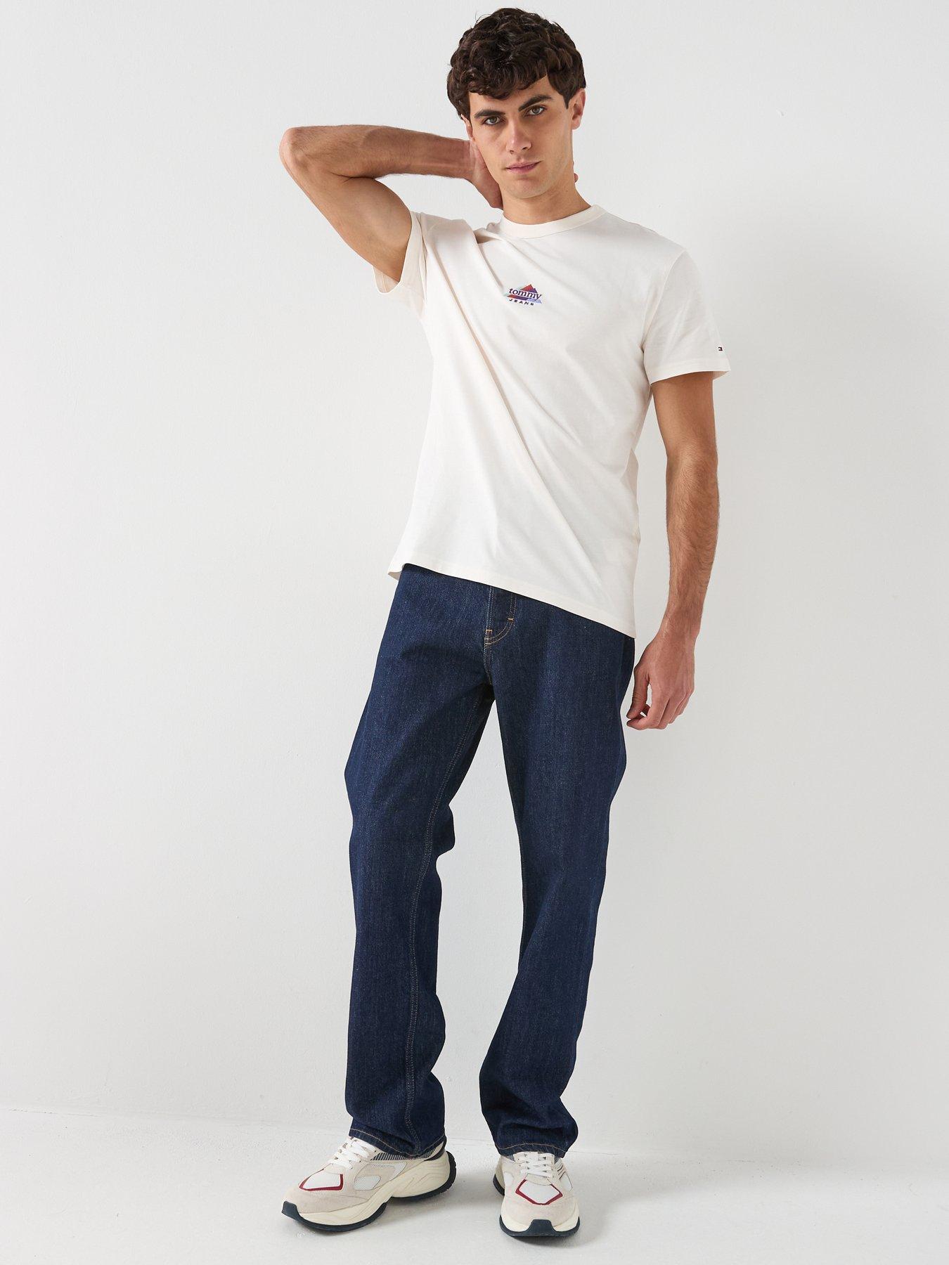 Image 3 of 5 of Tommy Jeans Regular Fit Peaks T-Shirt - White