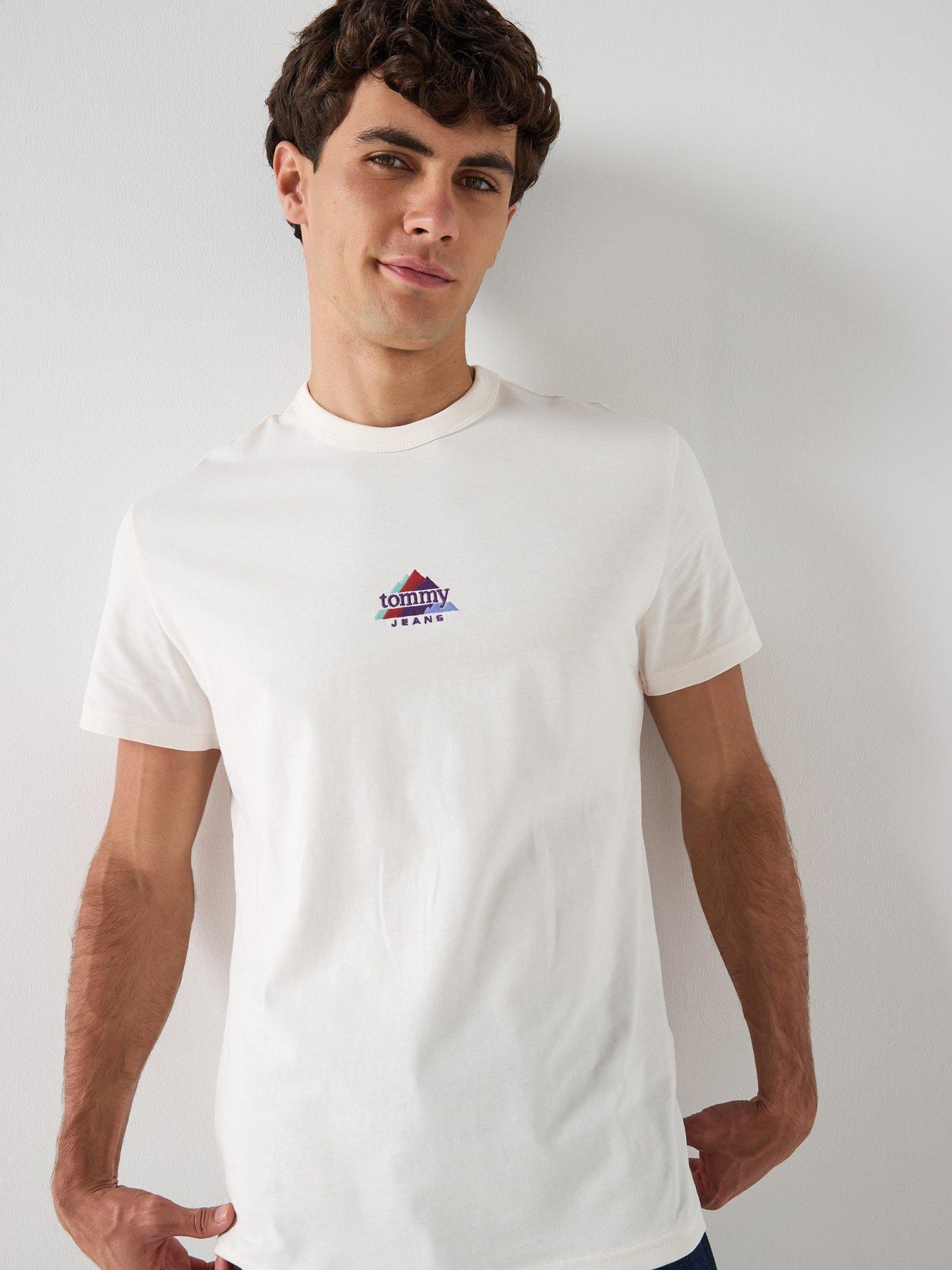 Image 5 of 5 of Tommy Jeans Regular Fit Peaks T-Shirt - White