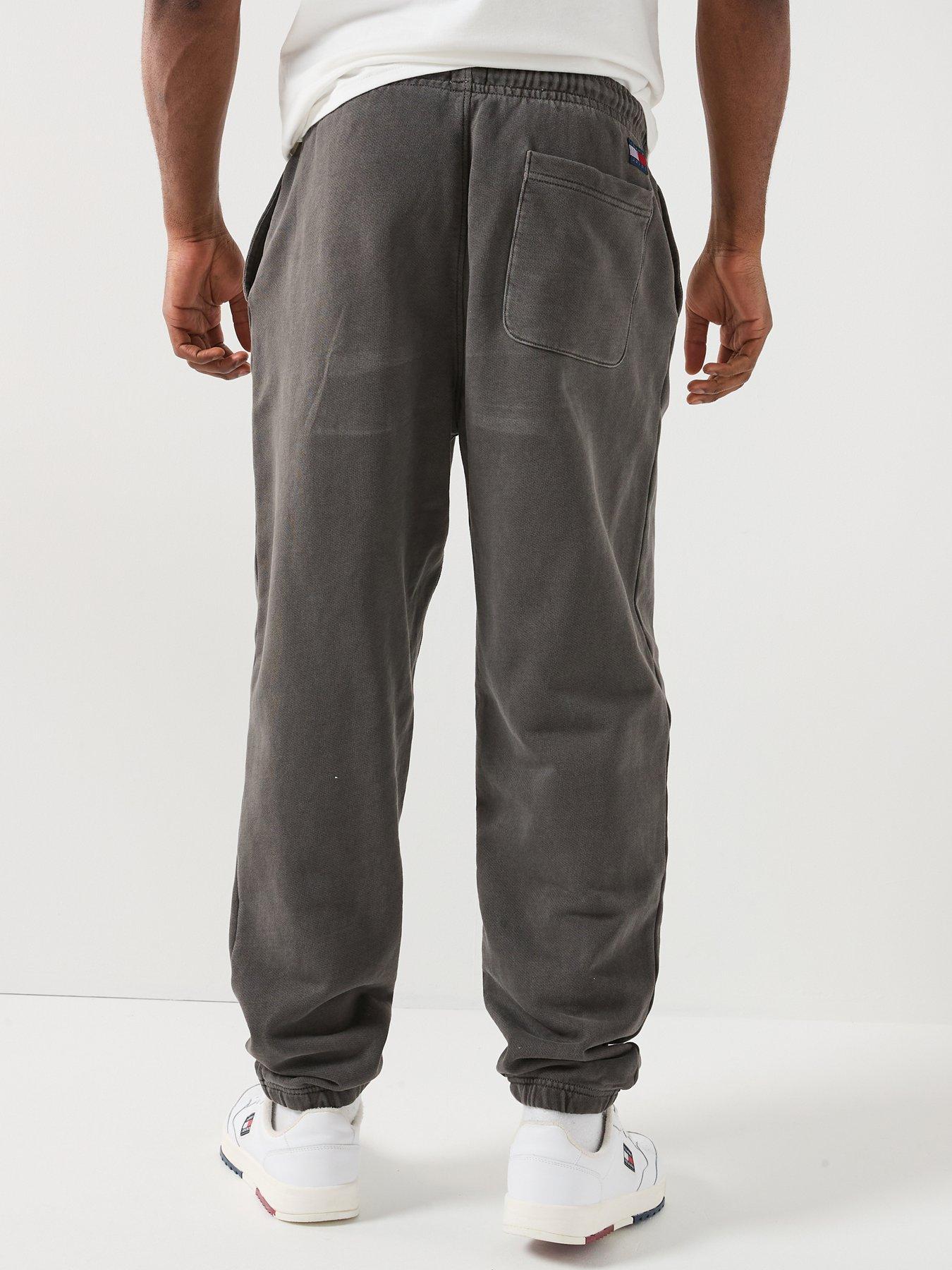 Image 2 of 6 of Tommy Jeans Relaxed Fit Garment Dyed Joggers - Black