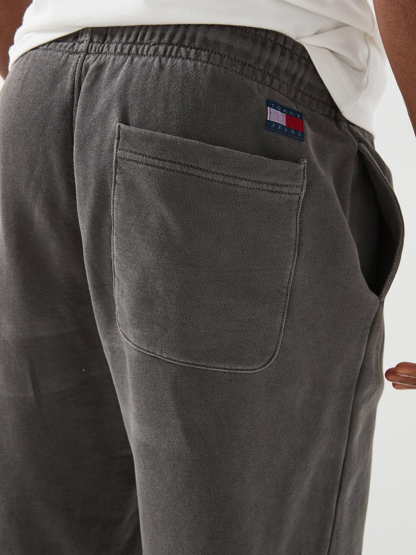 Image 5 of 6 of Tommy Jeans Relaxed Fit Garment Dyed Joggers - Black