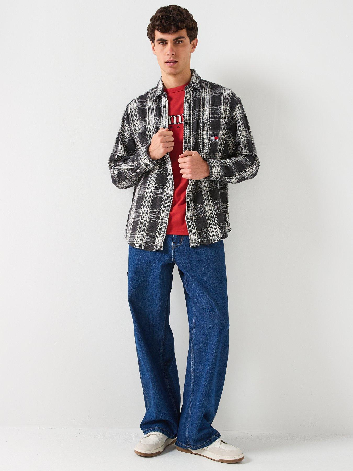 tommy-jeans-relaxed-fit-check-brushed-overshirt-blackback