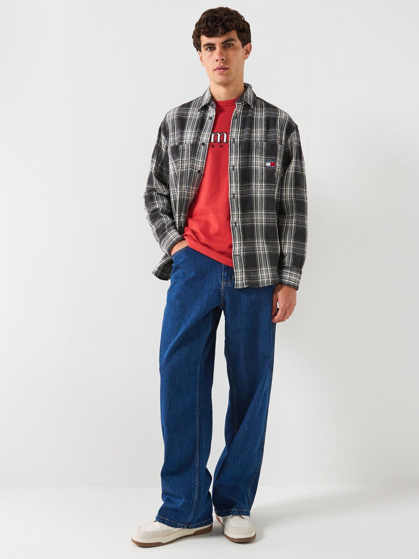 tommy-jeans-relaxed-fit-check-brushed-overshirt-blackdetail