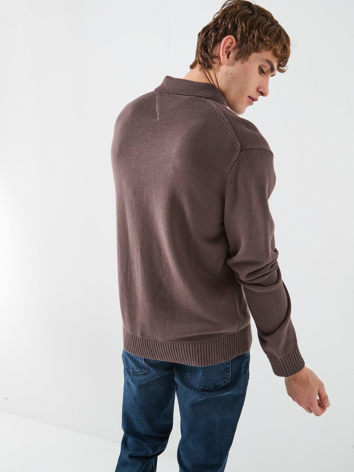 tommy-jeans-slim-essential-polo-knitted-jumper-brownstillFront