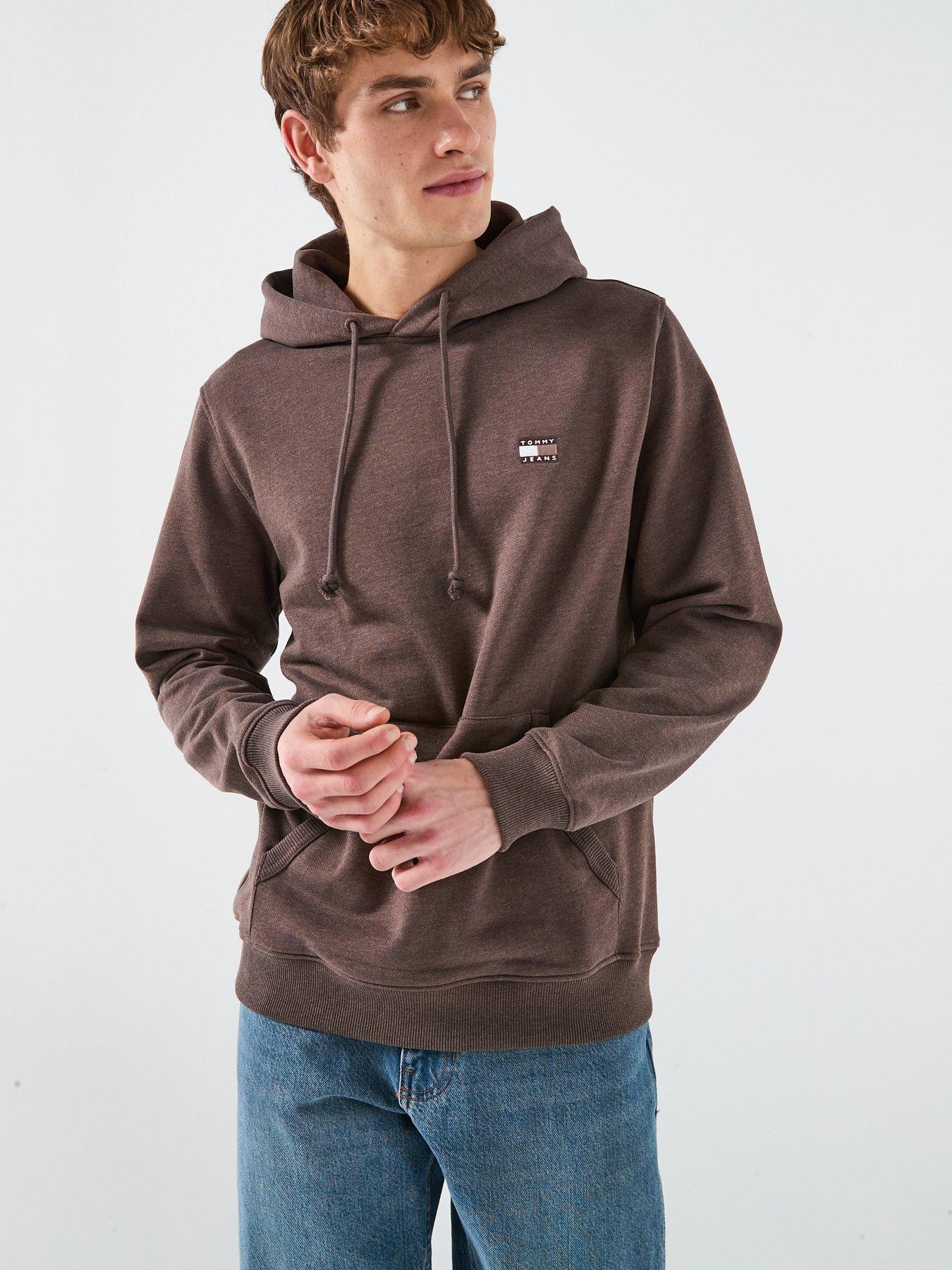 tommy-jeans-regular-fit-badge-pullover-hoodie-brown